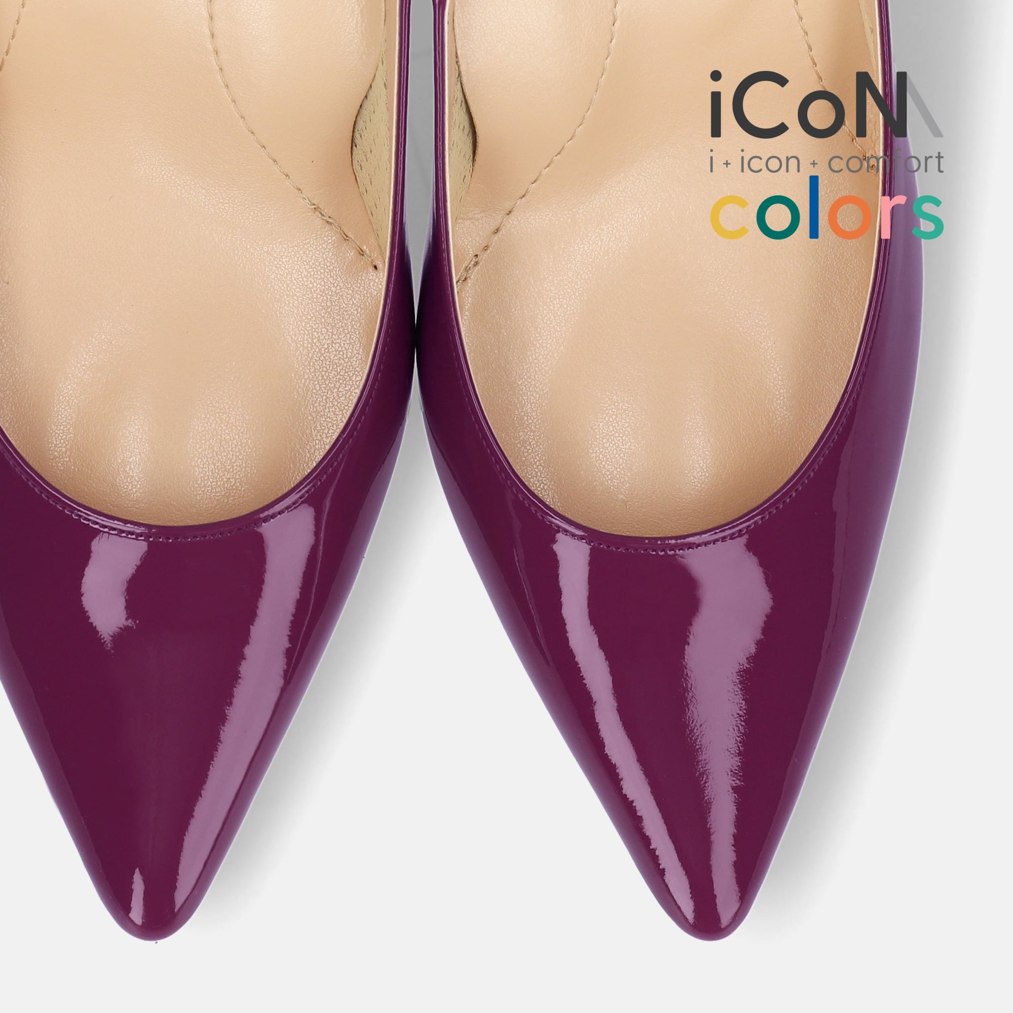 ⭐️新品未使用⭐️　PELLICO　ANIMA　パンプス　ポインテッドトゥ　紫 iCoN COLORS：ポインテッドトゥ エナメル パンプス（C76531