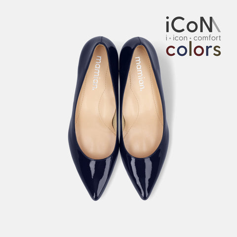 2024AW：iCoN COLORS：ポインテッドトゥ エナメル パンプス（C57171 