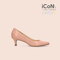 30%OFF：iCoN COLORS：ポインテッドトゥ エナメル パンプス（C57171）コーラル/mamian（マミアン）