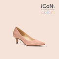 30%OFF：iCoN COLORS：ポインテッドトゥ エナメル パンプス（C57171）コーラル/mamian（マミアン）