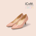 30%OFF：iCoN COLORS：ポインテッドトゥ エナメル パンプス（C57171）コーラル/mamian（マミアン）