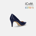 30%OFF：iCoN COLORS：ポインテッドトゥ エナメル パンプス（C76531）クラシックネイビー/mamian（マミアン）