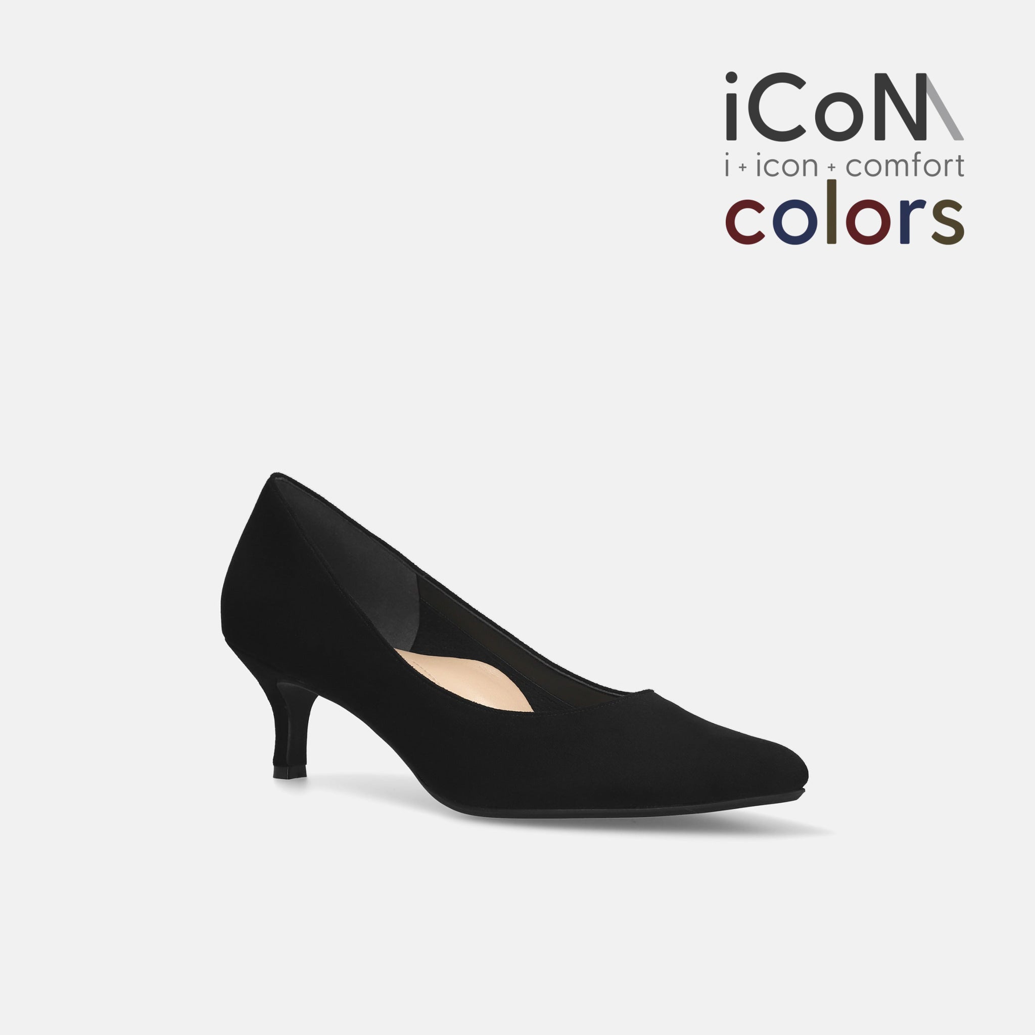 30%OFF：iCoN COLORS：ポインテッドトゥ スエード パンプス（C57172