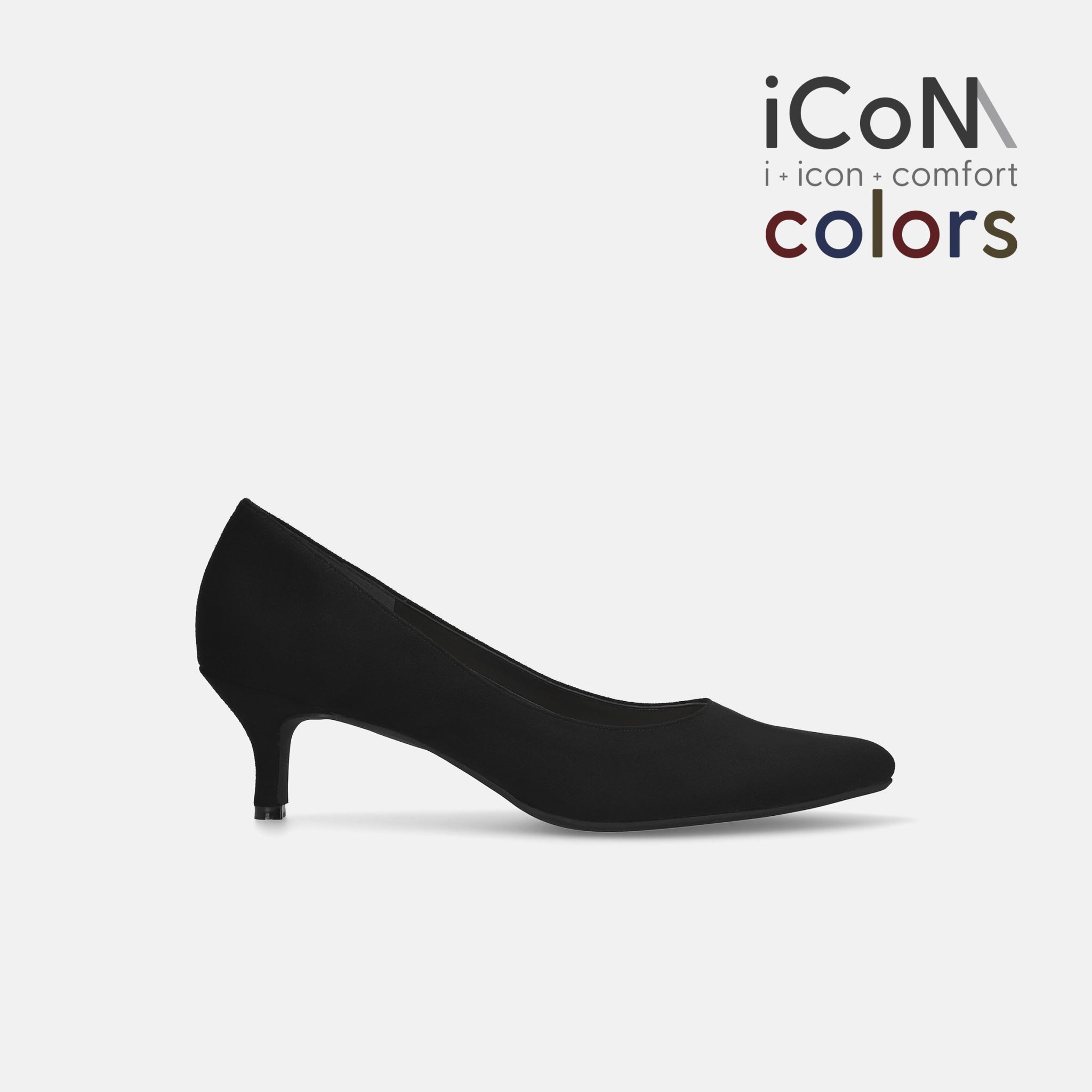 30%OFF：iCoN COLORS：ポインテッドトゥ スエード パンプス（C57172