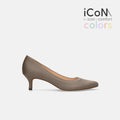 30%OFF：iCoN COLORS：ポインテッドトゥ スエード パンプス（C57172）グレージュS/mamian（マミアン）