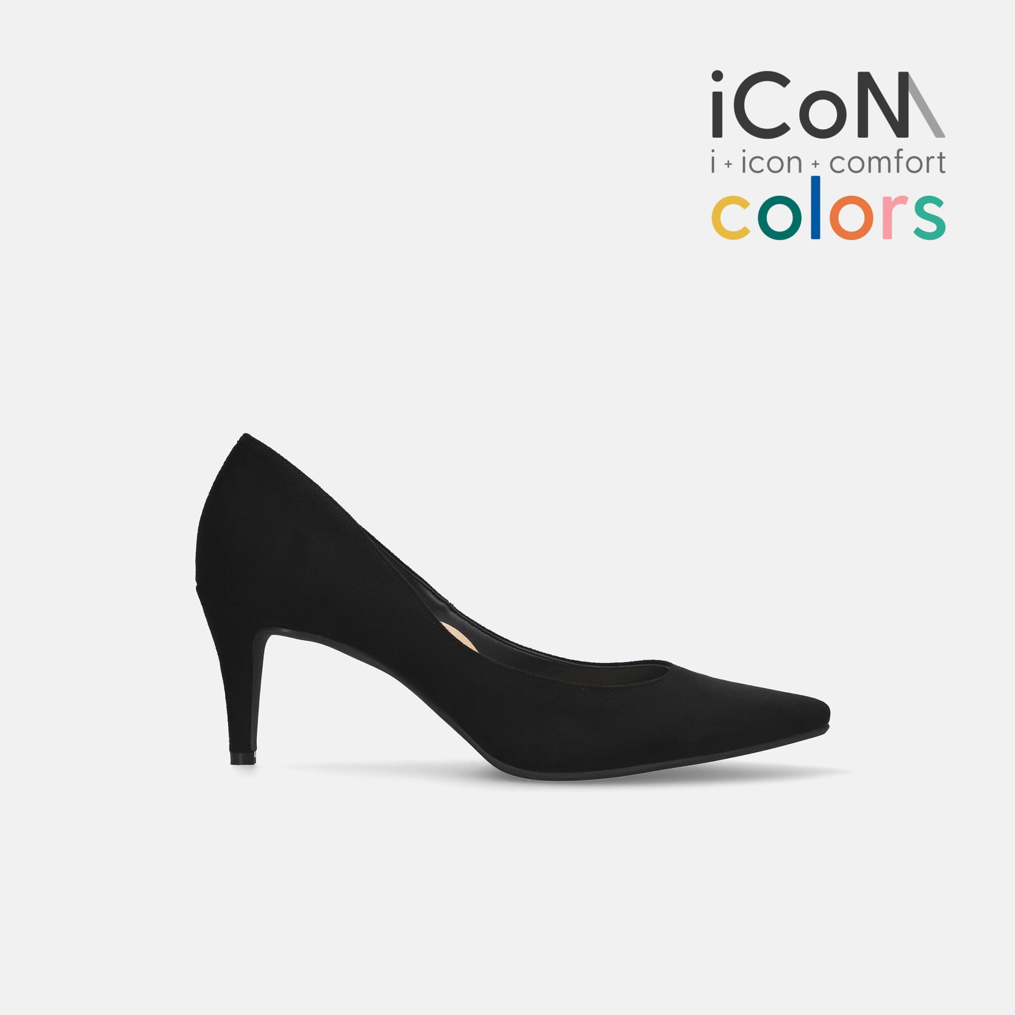 30%OFF：iCoN COLORS：ポインテッドトゥ スエード パンプス（C76532