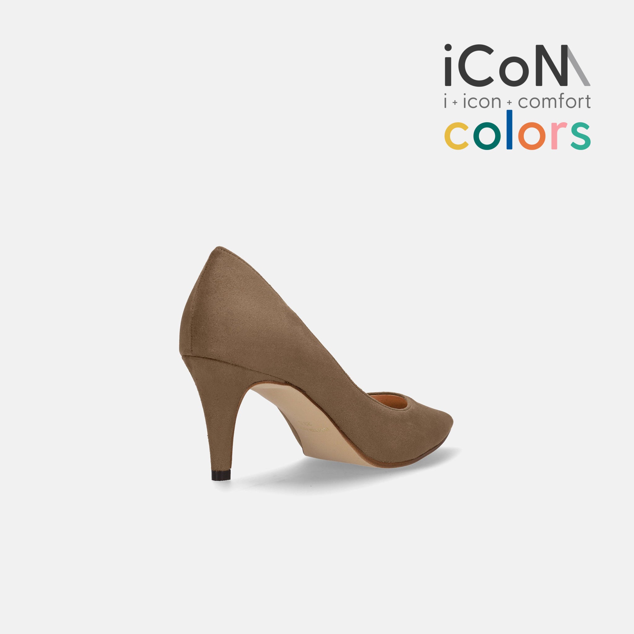 30%OFF：iCoN COLORS：ポインテッドトゥ スエード パンプス（C76532