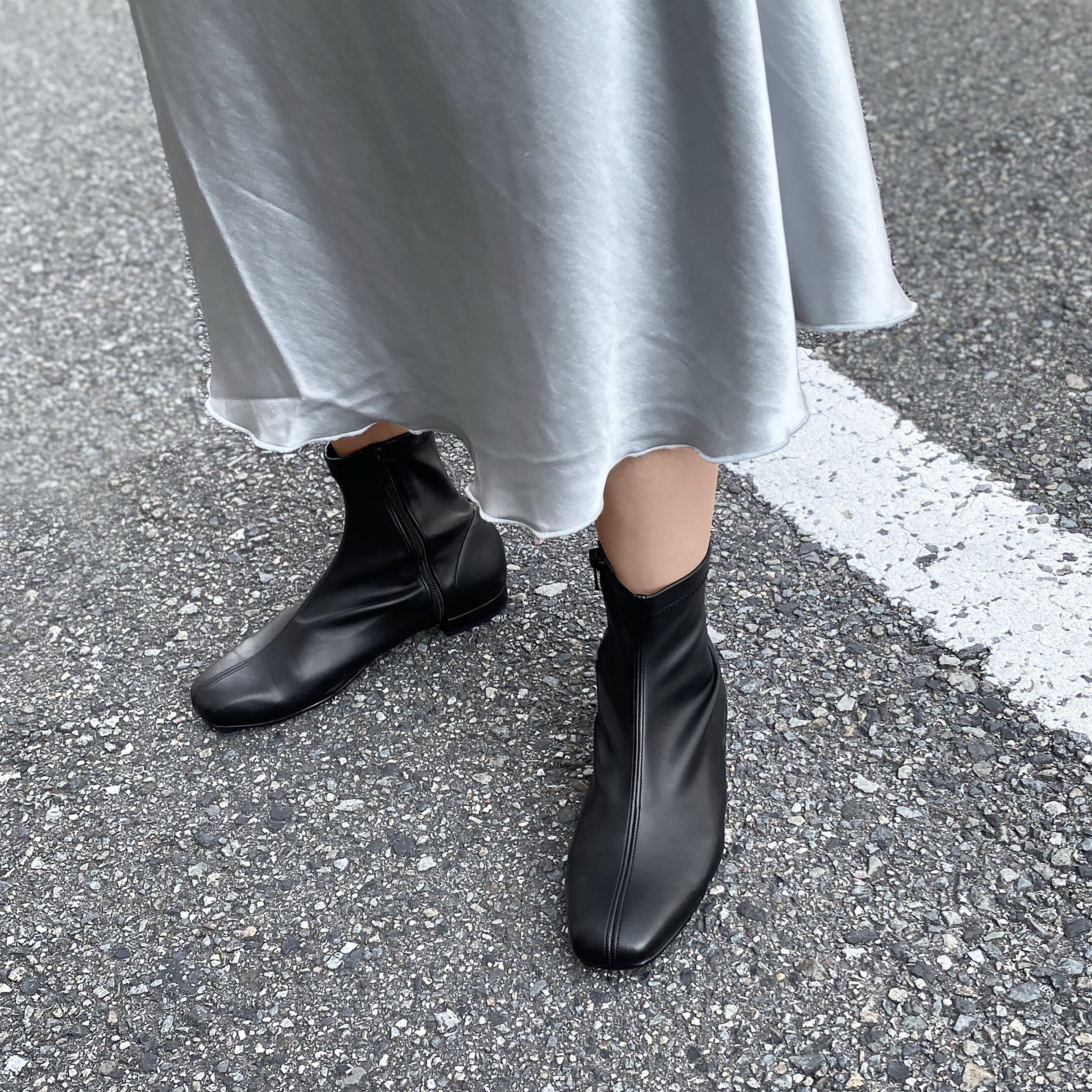 美品MANA スクエアフェイスブーツ BLACK 37size 23.5㌢ 楽天市場】ブーツ レディース スクエアトゥ ショートブーツ