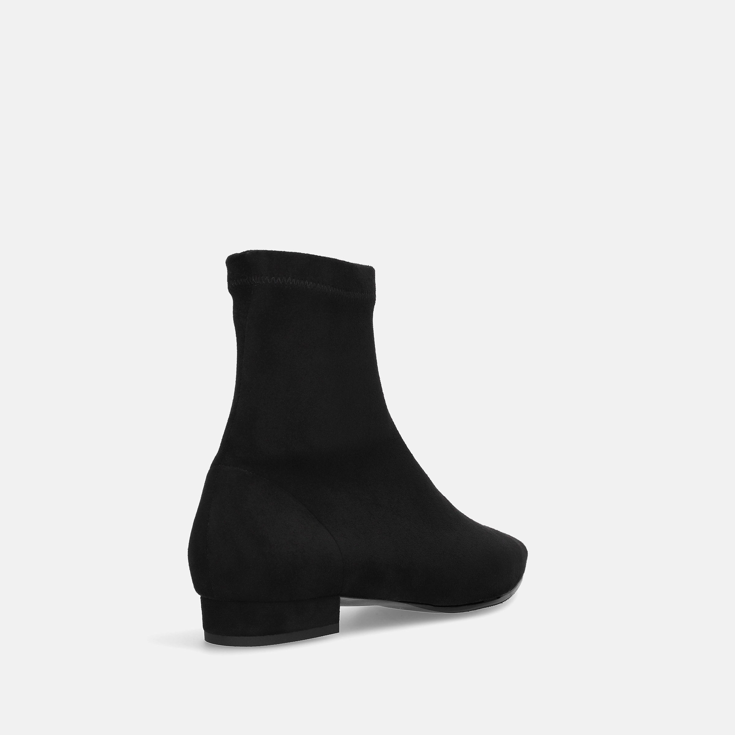 60%OFF：ポインテッドトゥ ストレッチフラットブーツ（4788