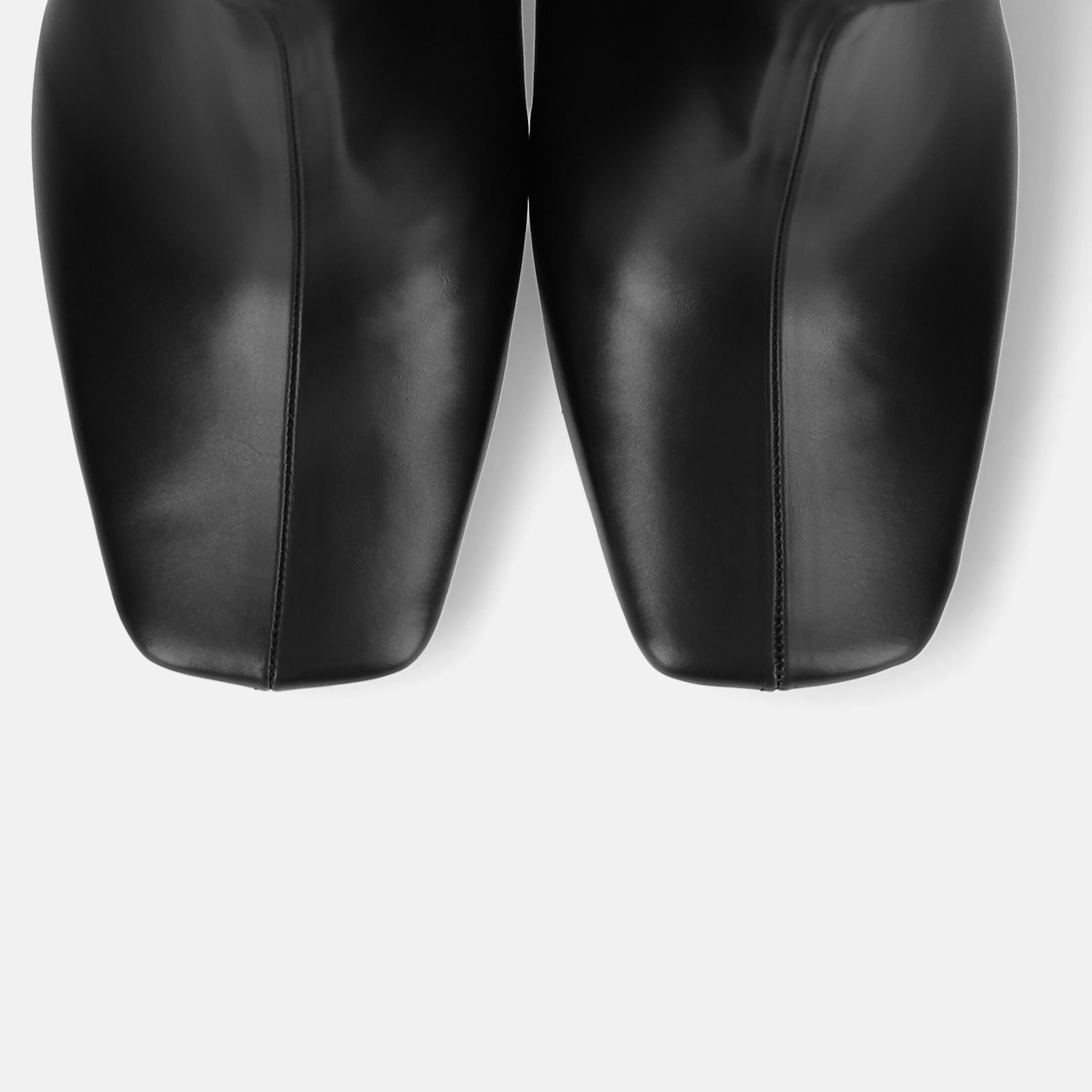 ラストワン60%OFF：ワイドスクエアトゥ ショートブーツ（5400