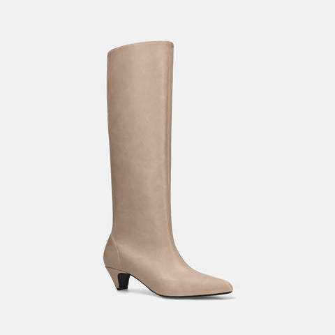 ラストワン2025AW：エレガント ルーズ ブーツ（m45008）グレージュ/mamian（マミアン）