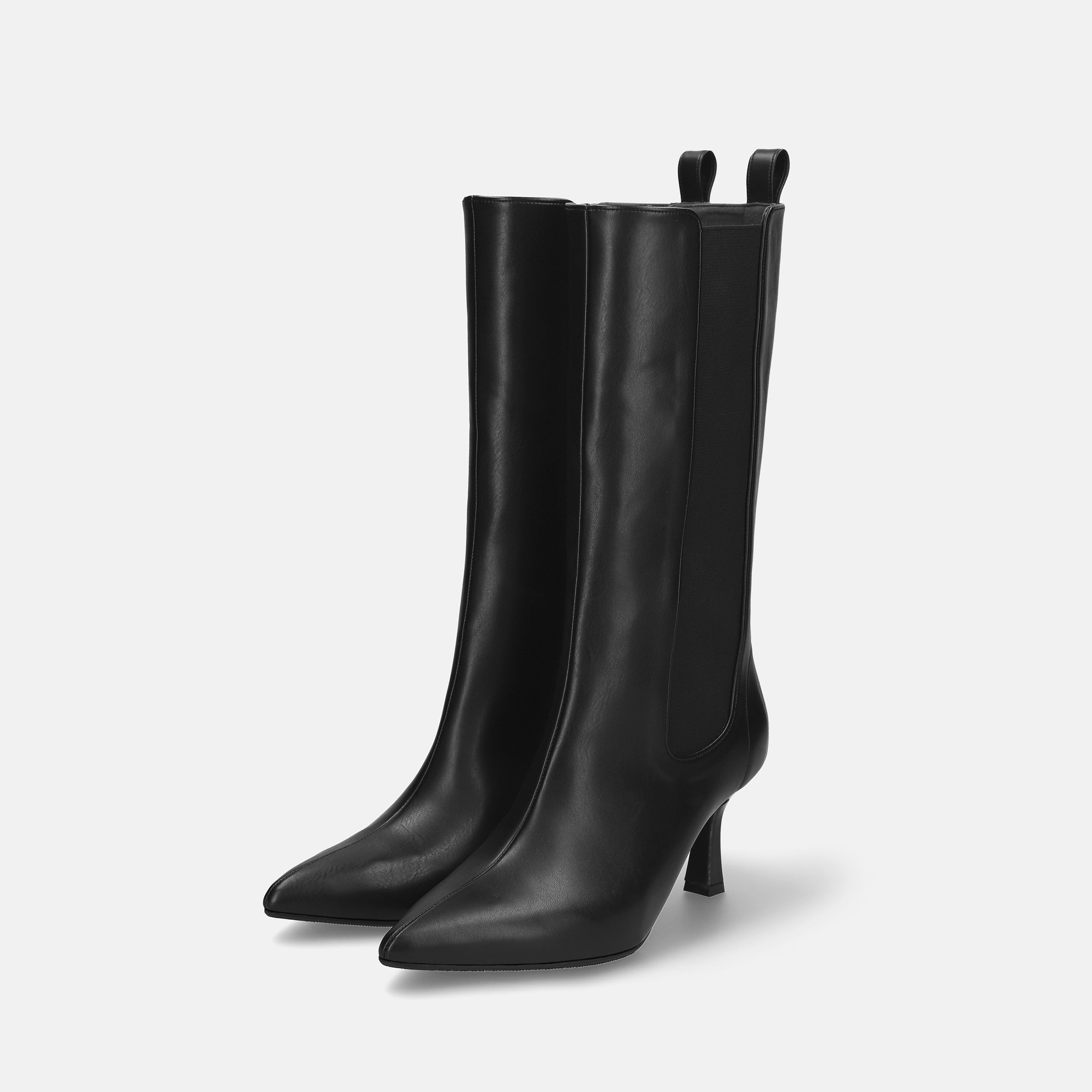 ラストワン50%OFF：サイドゴア ミドルブーツ（m72009）ブラック