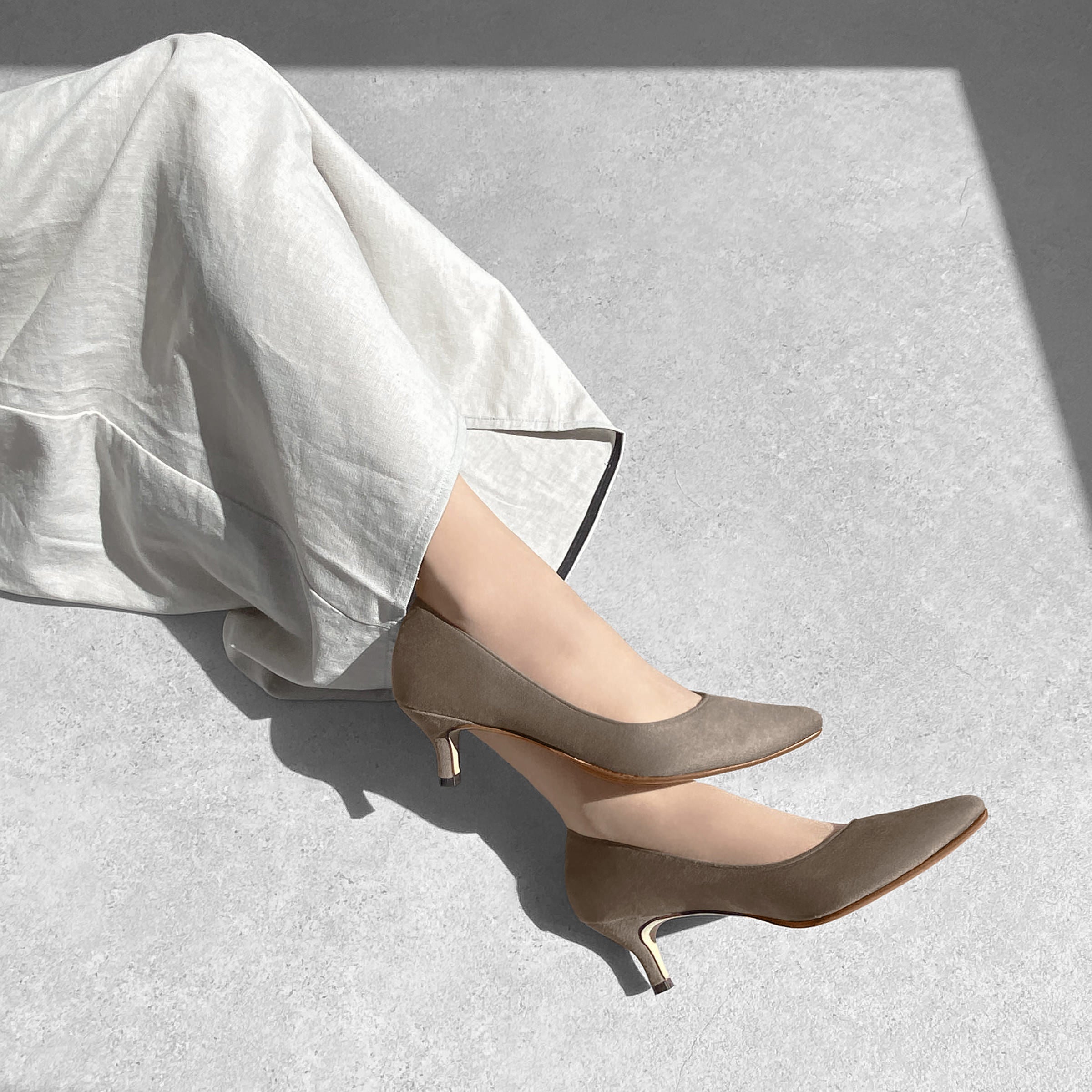 2025AW：iCoN COLORS：ポインテッドトゥ スエード パンプス（C57172