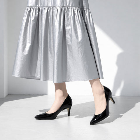 2026SS：iCoN COLORS：ポインテッドトゥ パンプス（C76533）ブラックE