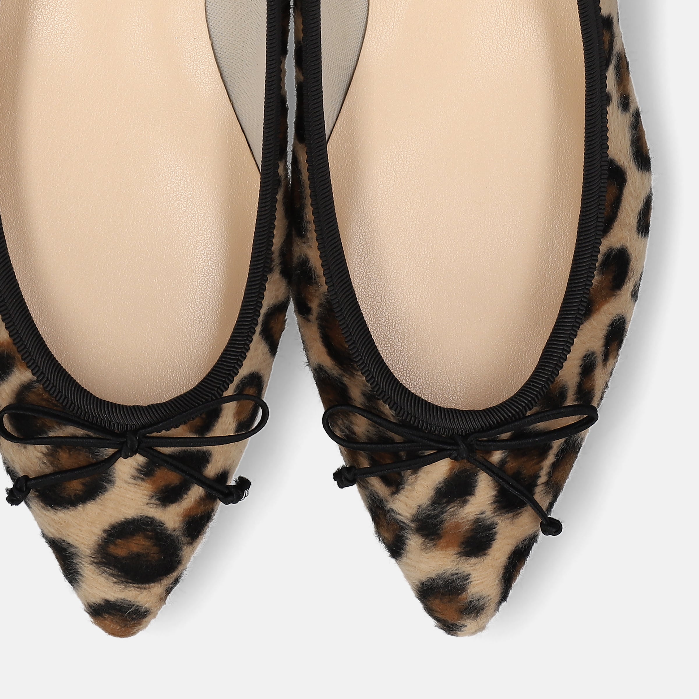 155* 超美品 Repetto レオパード ポインテッドトゥ フラット 予約：2026AWBI：ポインテッドトゥ フラット バレエシューズ（1333