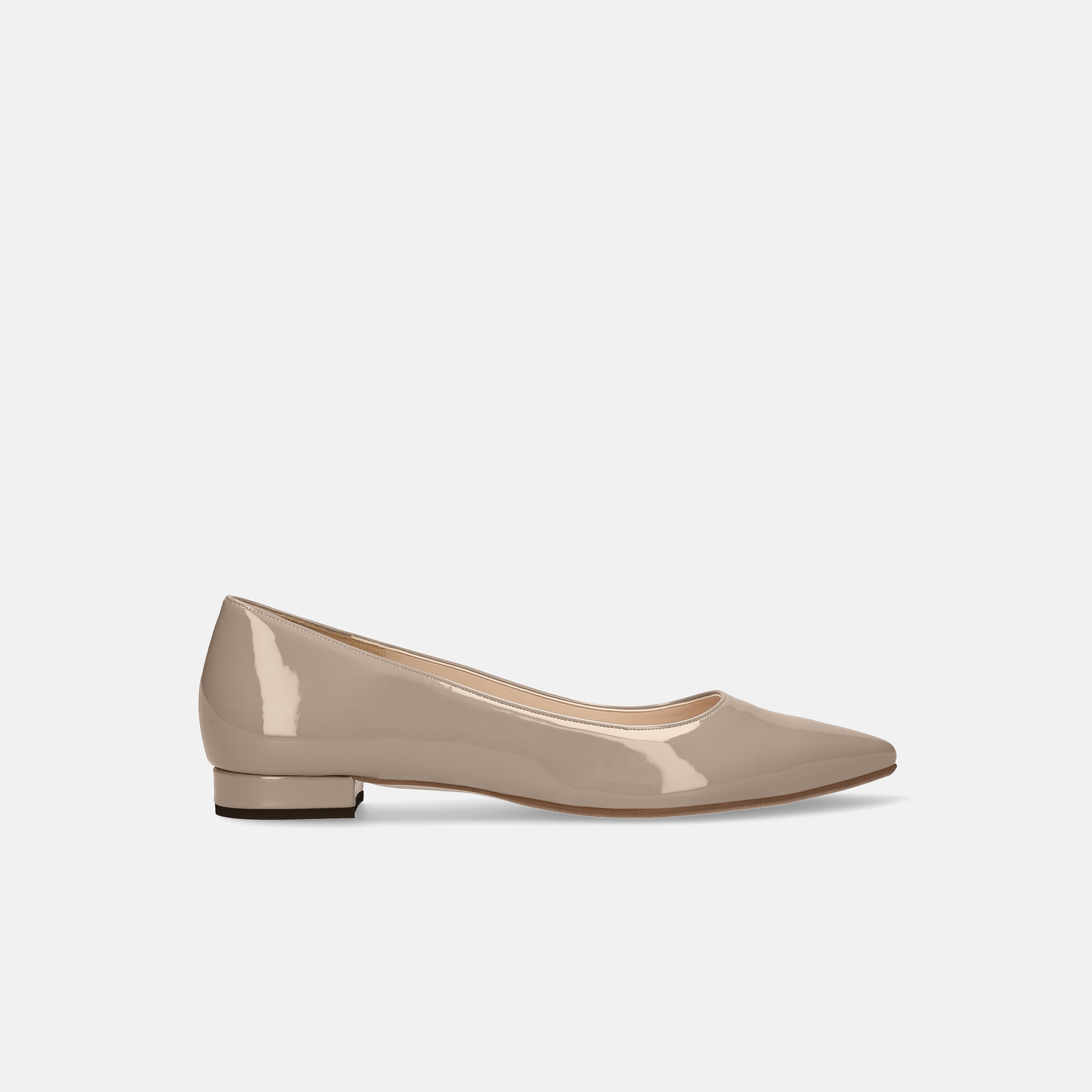 2026SSBI：ポインテッドトゥ フラット バレエシューズ（1333）シルバー