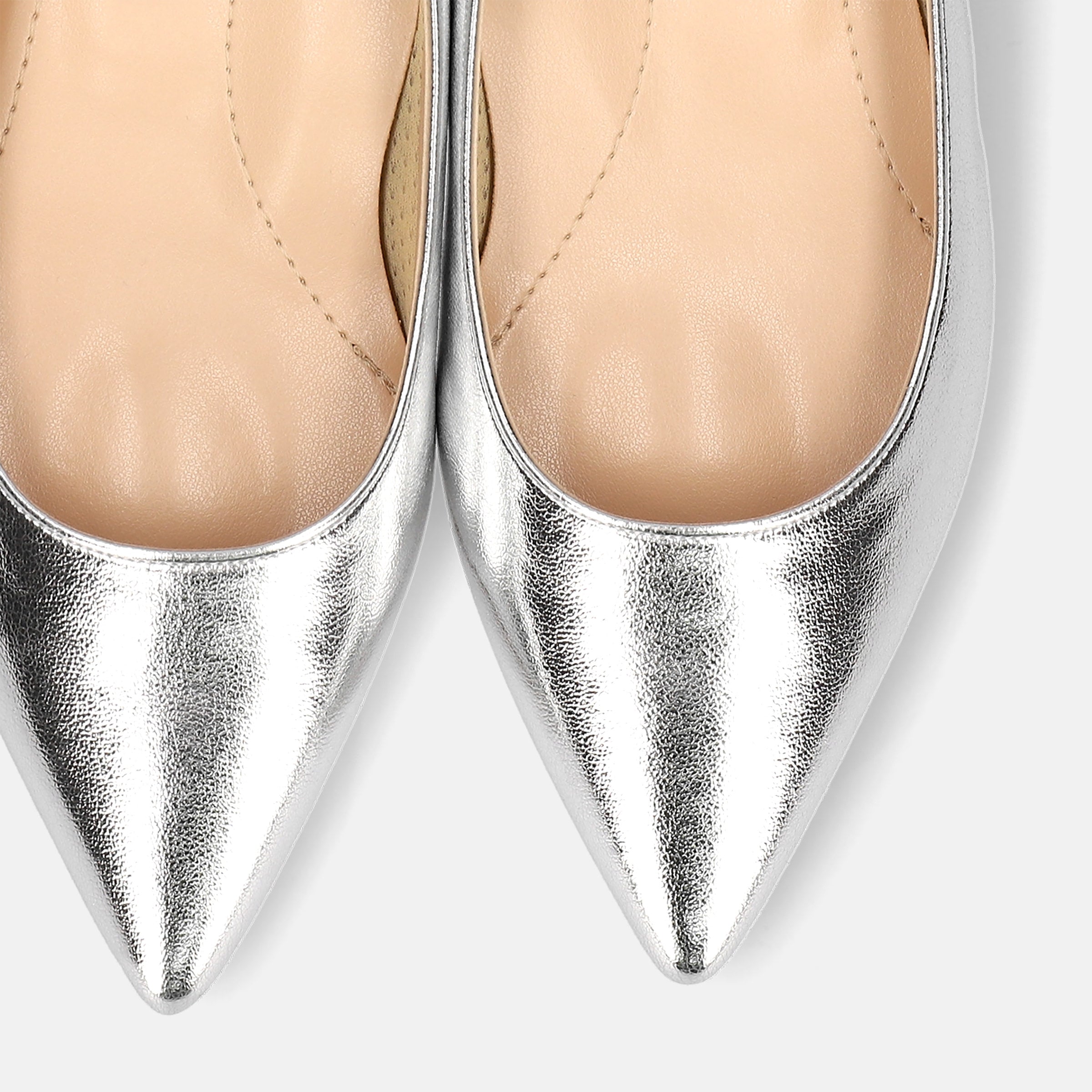 2025AW：iCoN COLORS：ポインテッドトゥ スムース フラットシューズ