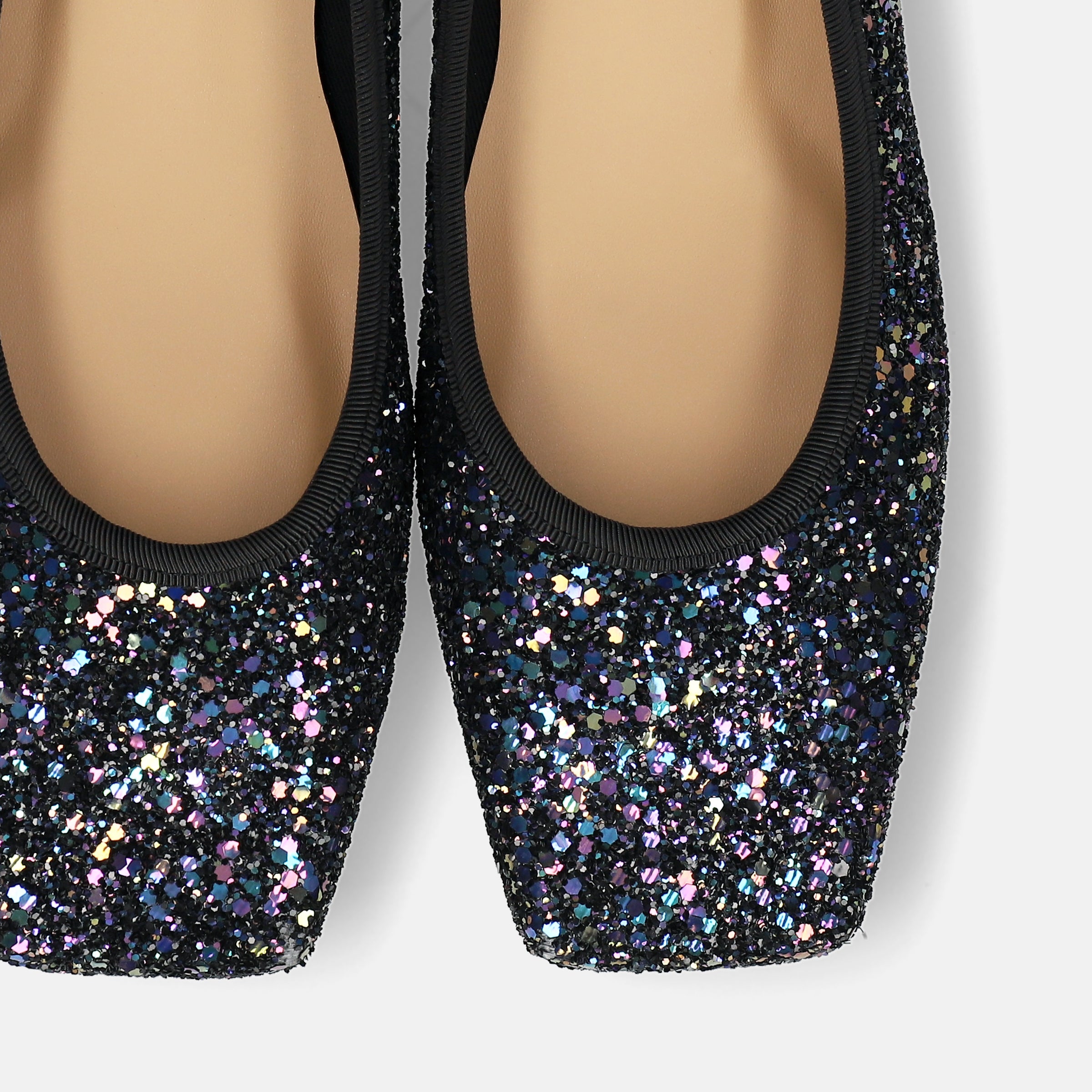 10%OFF：2025AW：グリッター フラットシューズ（m10309）マルチ