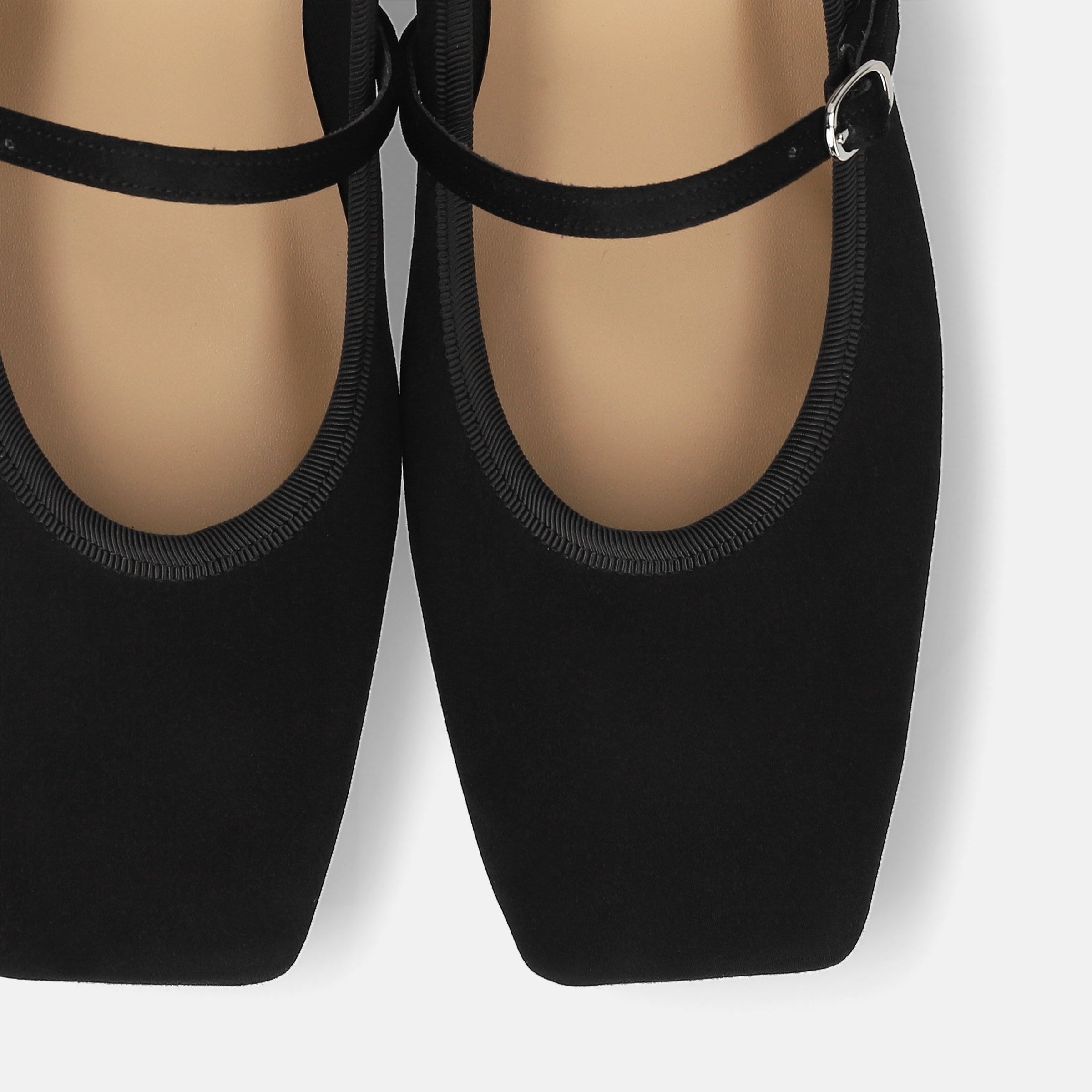 予約：2025AW：スクエアトゥ メリージェーン フラット（m10310