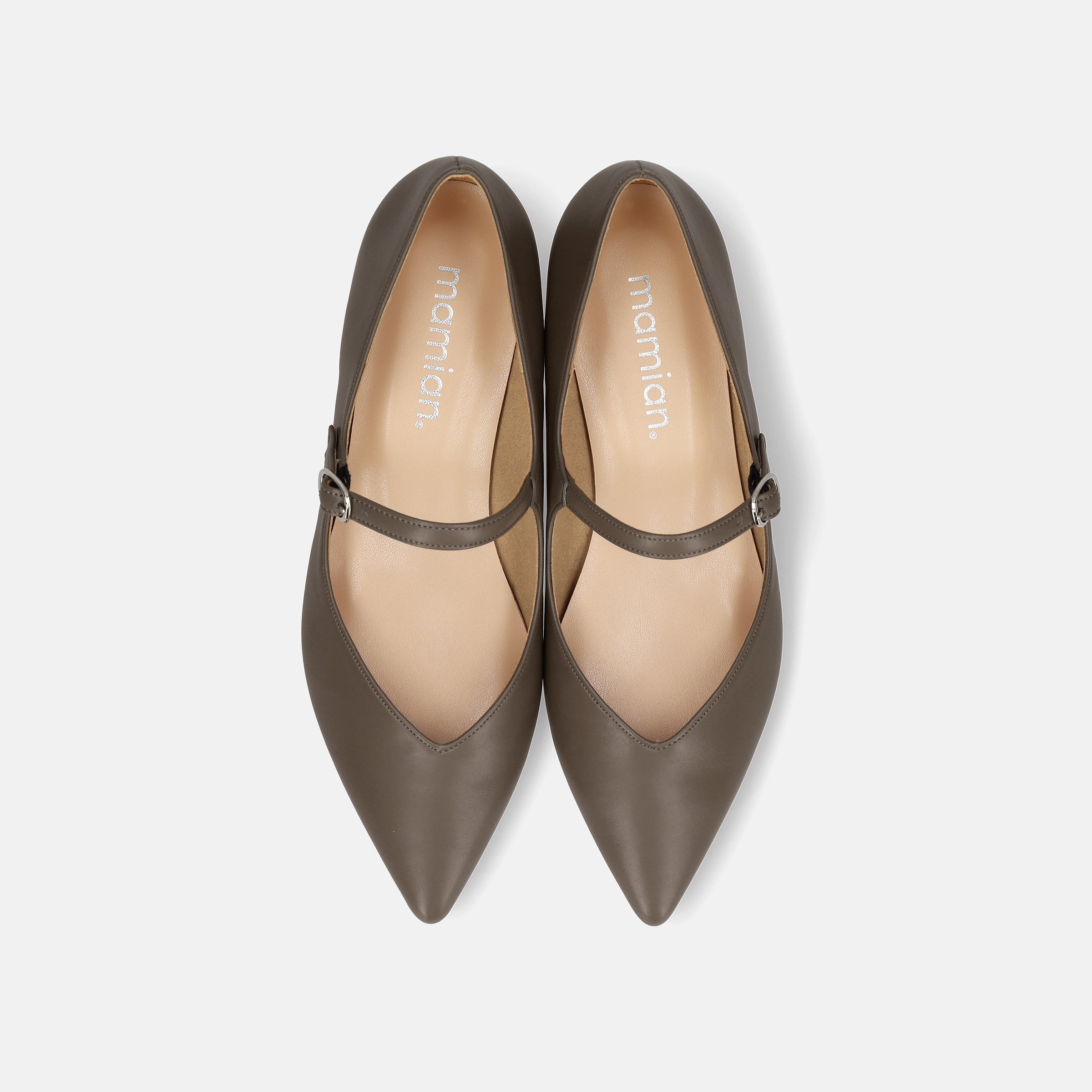 15%OFF：Vカット メリージェーン フラットシューズ（m17018