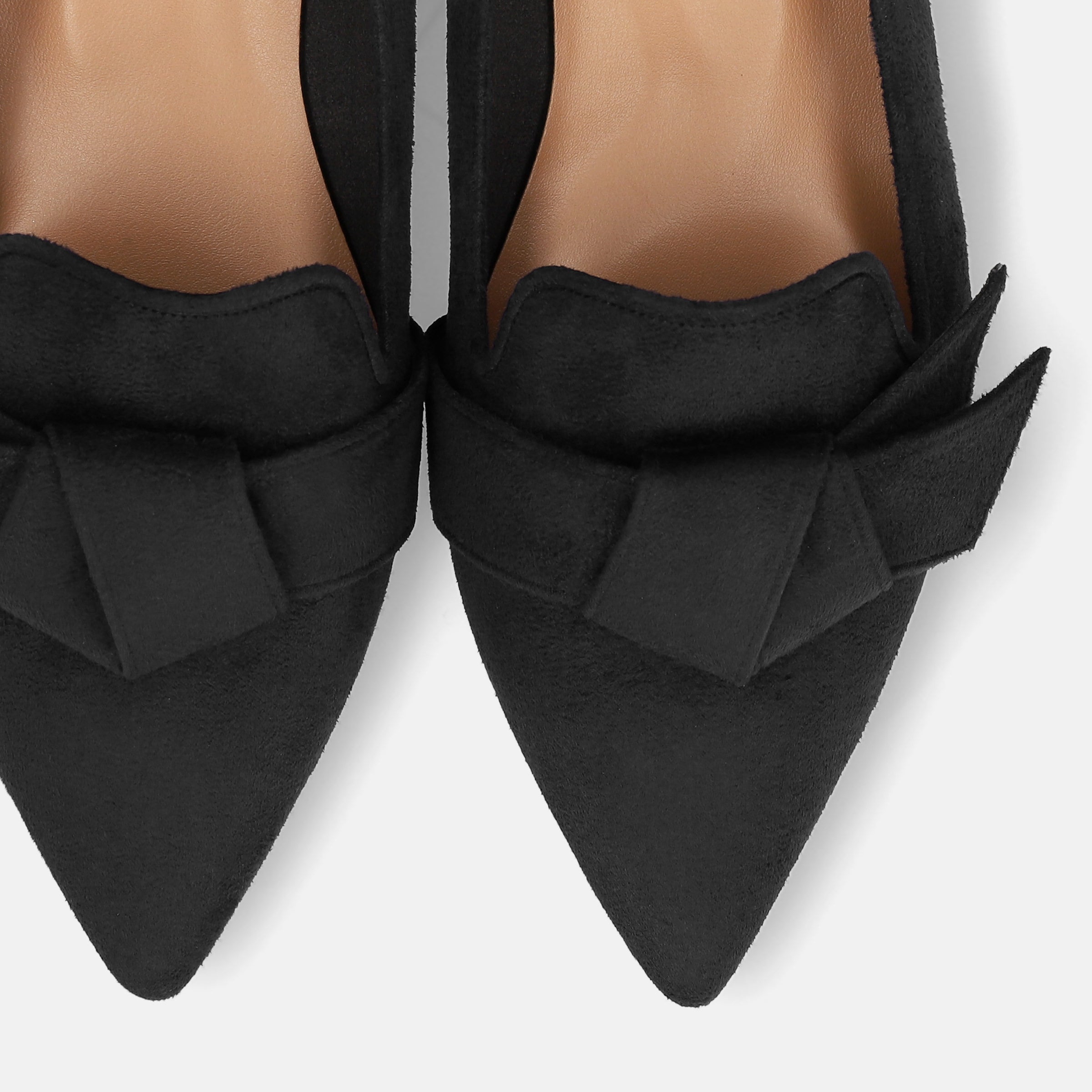 ラストワン均一SALE：リボン＆オペラデザイン フラットシューズ