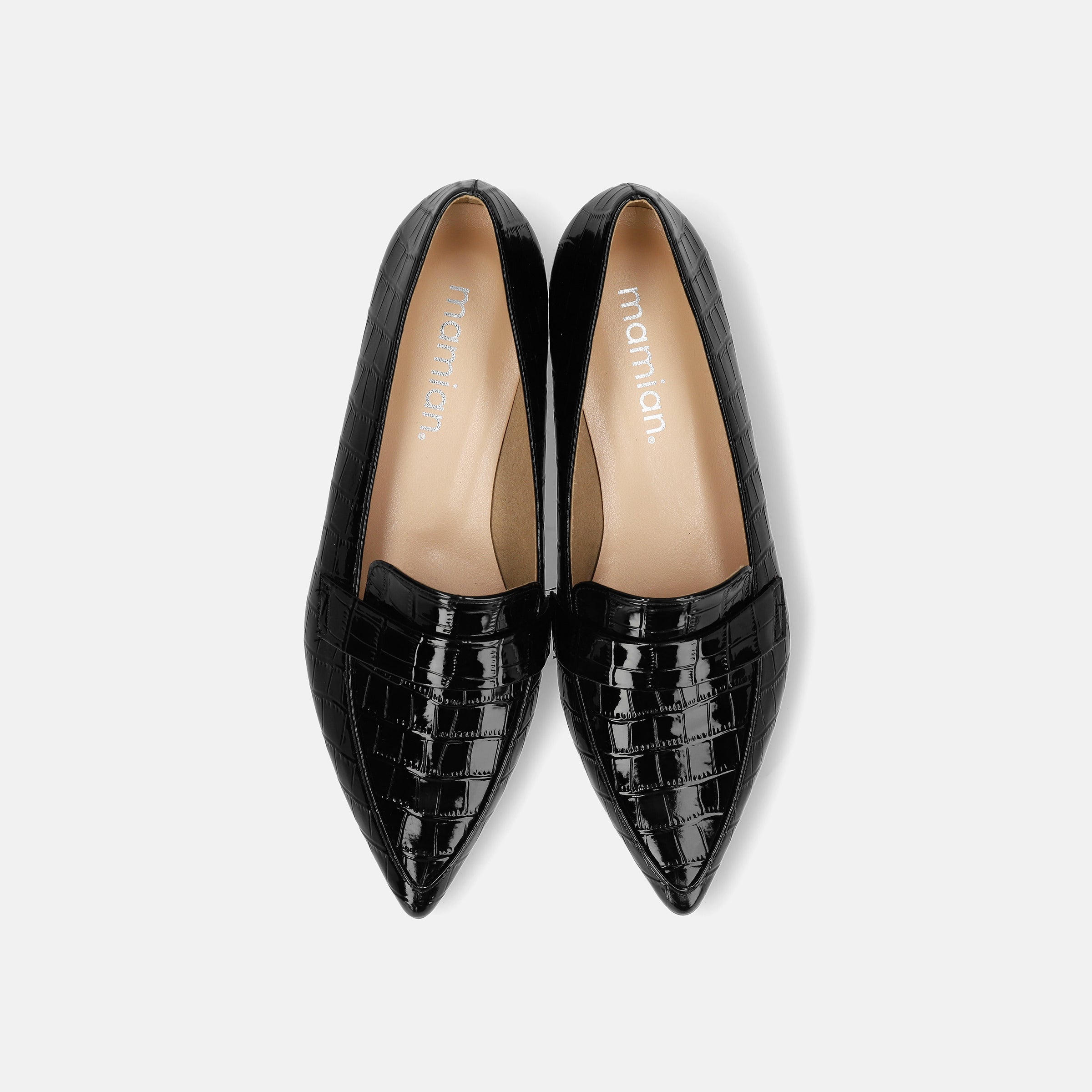 ミナペルホネン フラットパンプス タンバリン黒 麻 35 フラット