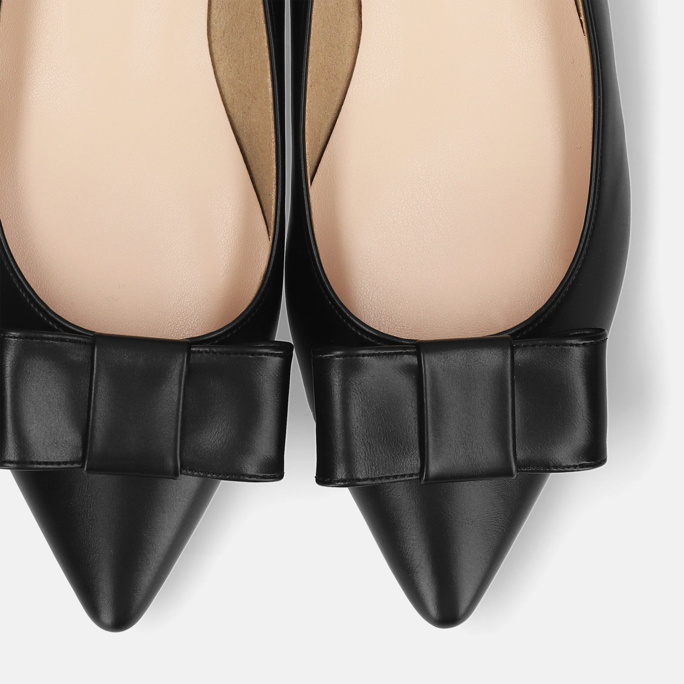 2025AW：リボン フラットシューズ（m17042）ブラック – mamian