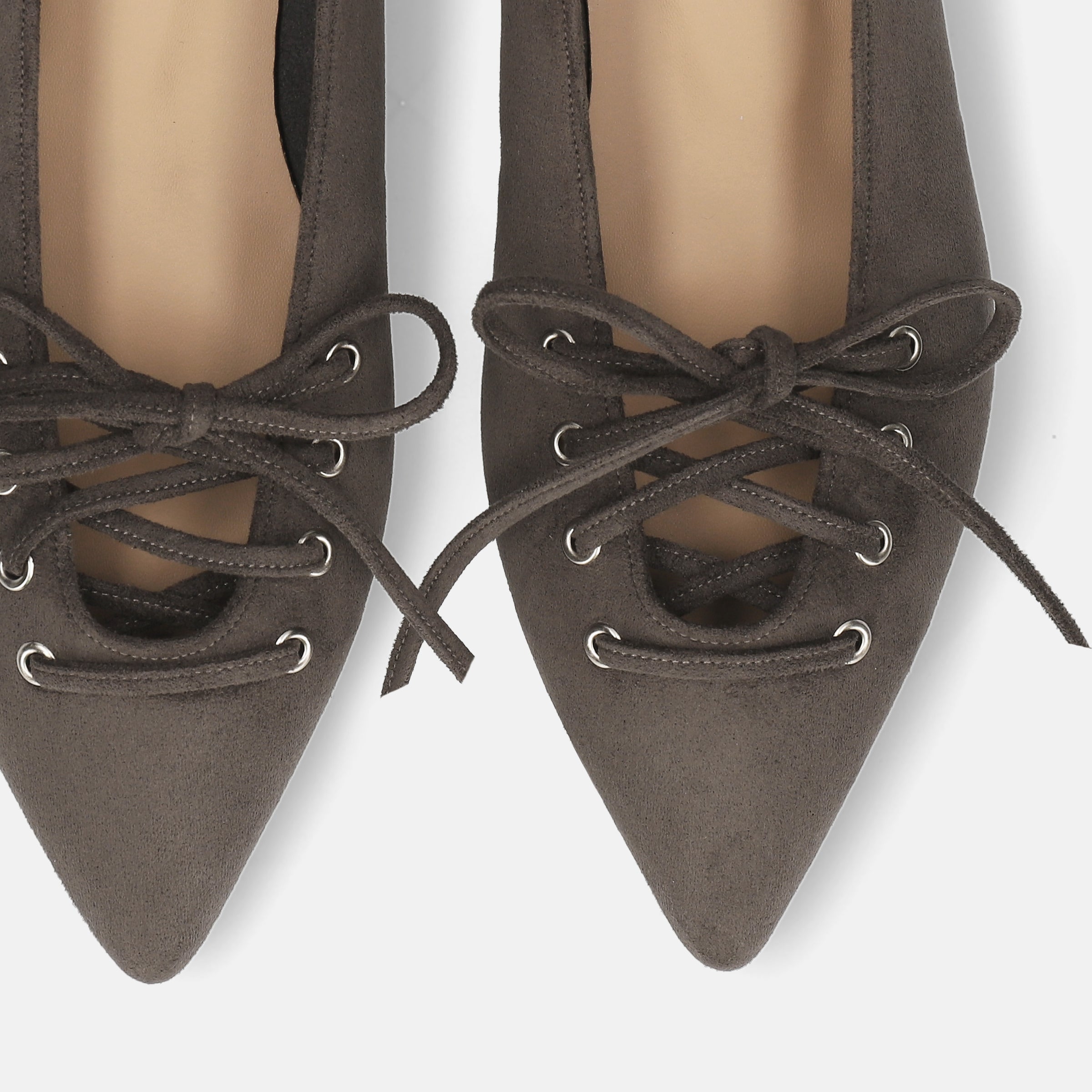 2025AW：レースアップデザイン フラットシューズ（m17060