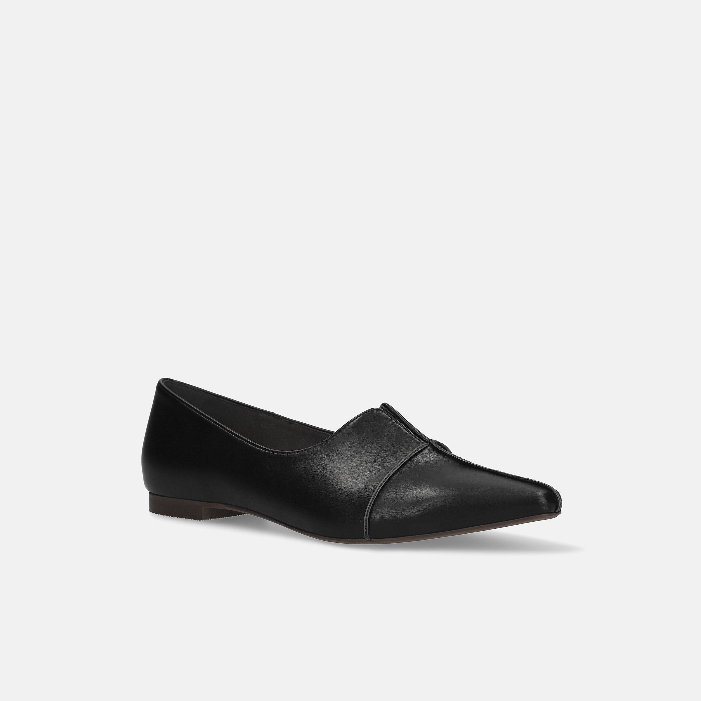 50%OFF：クロスシーム スリットデザイン フラットシューズ（m18007