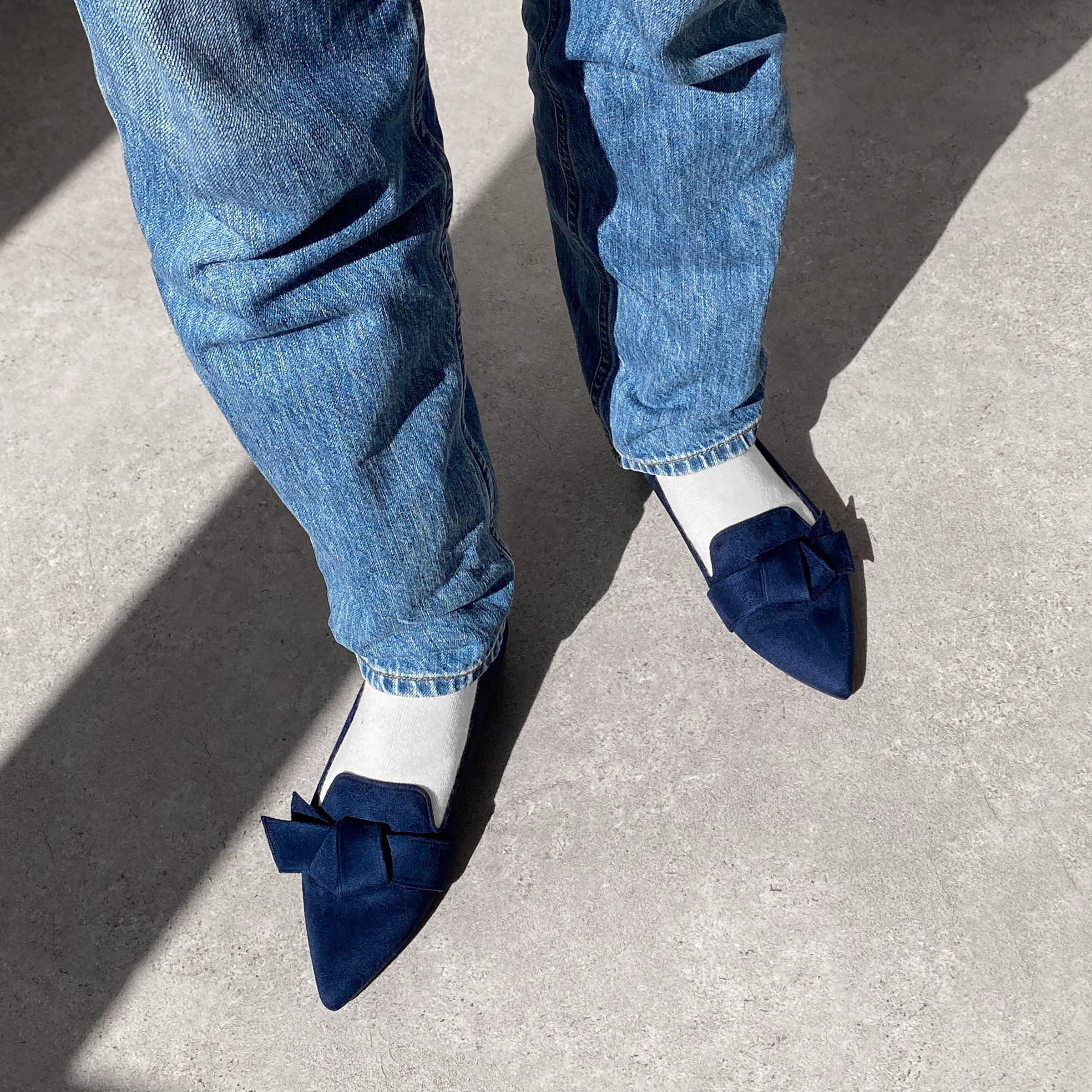 15%OFF：リボン＆オペラデザイン フラットシューズ（m17024）ダーク