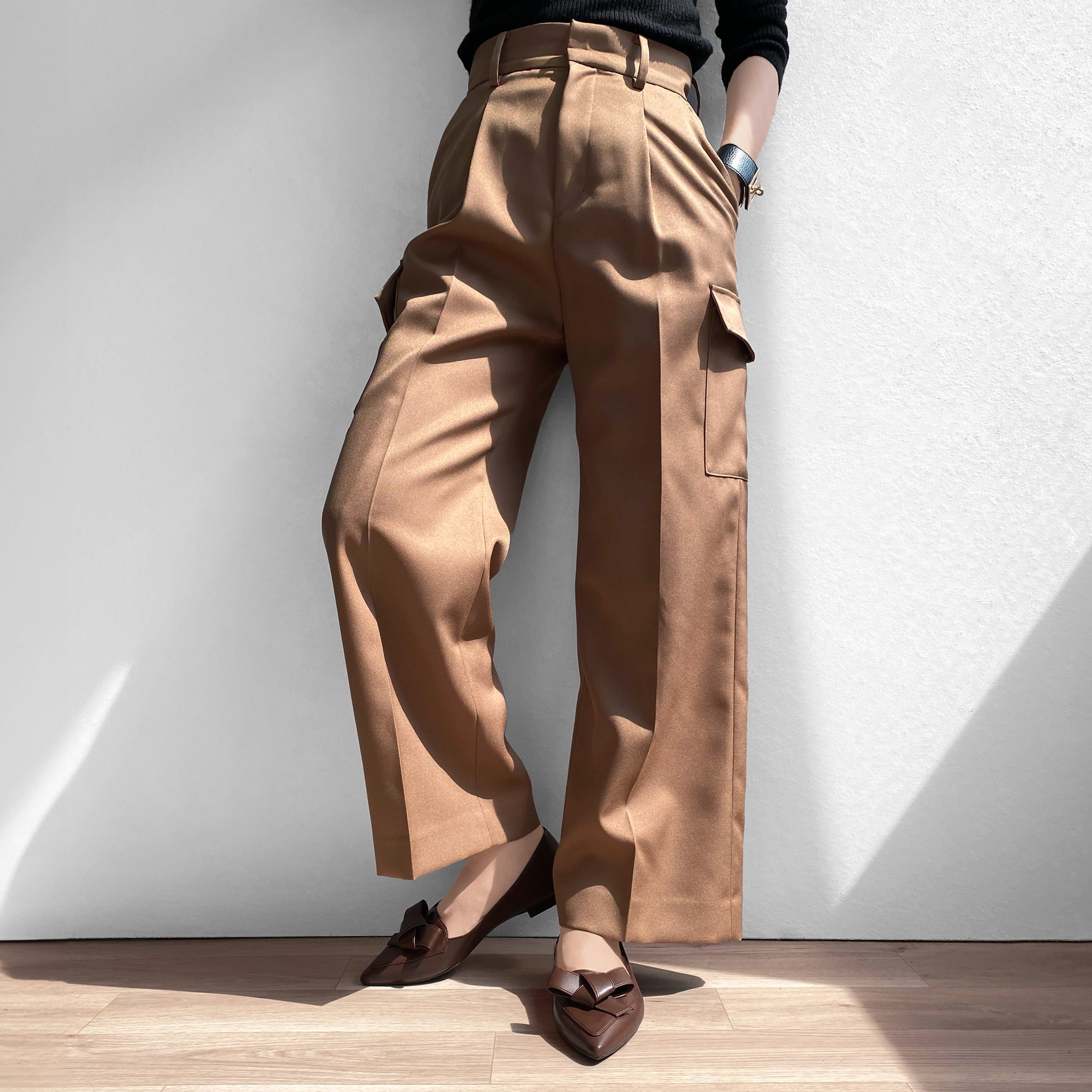 ラストワン30%OFF：結びリボン フラットシューズ（m17044）レ