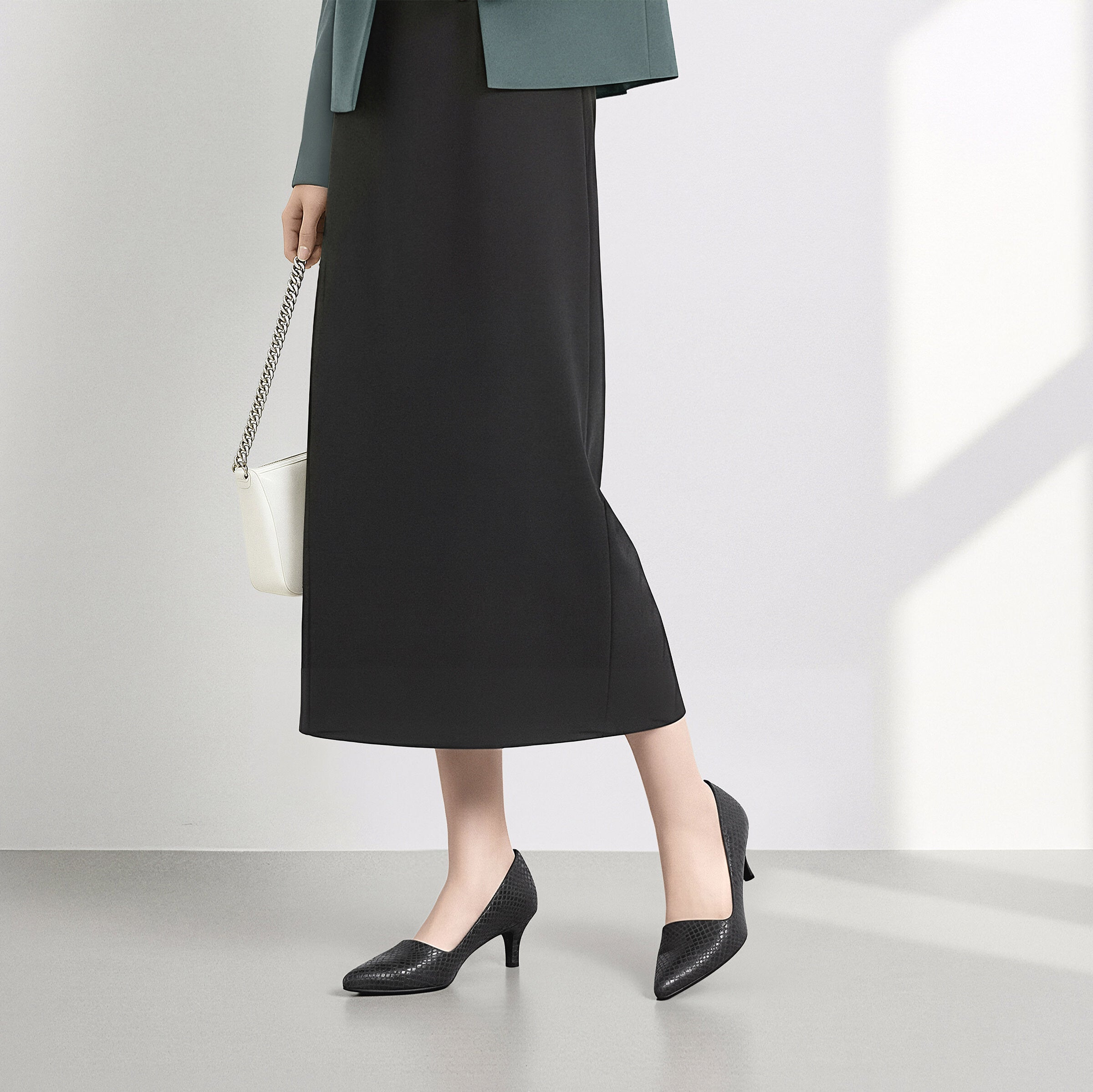 30%OFF：2025AW：サイドコンシャス デザイン パンプス（m45007