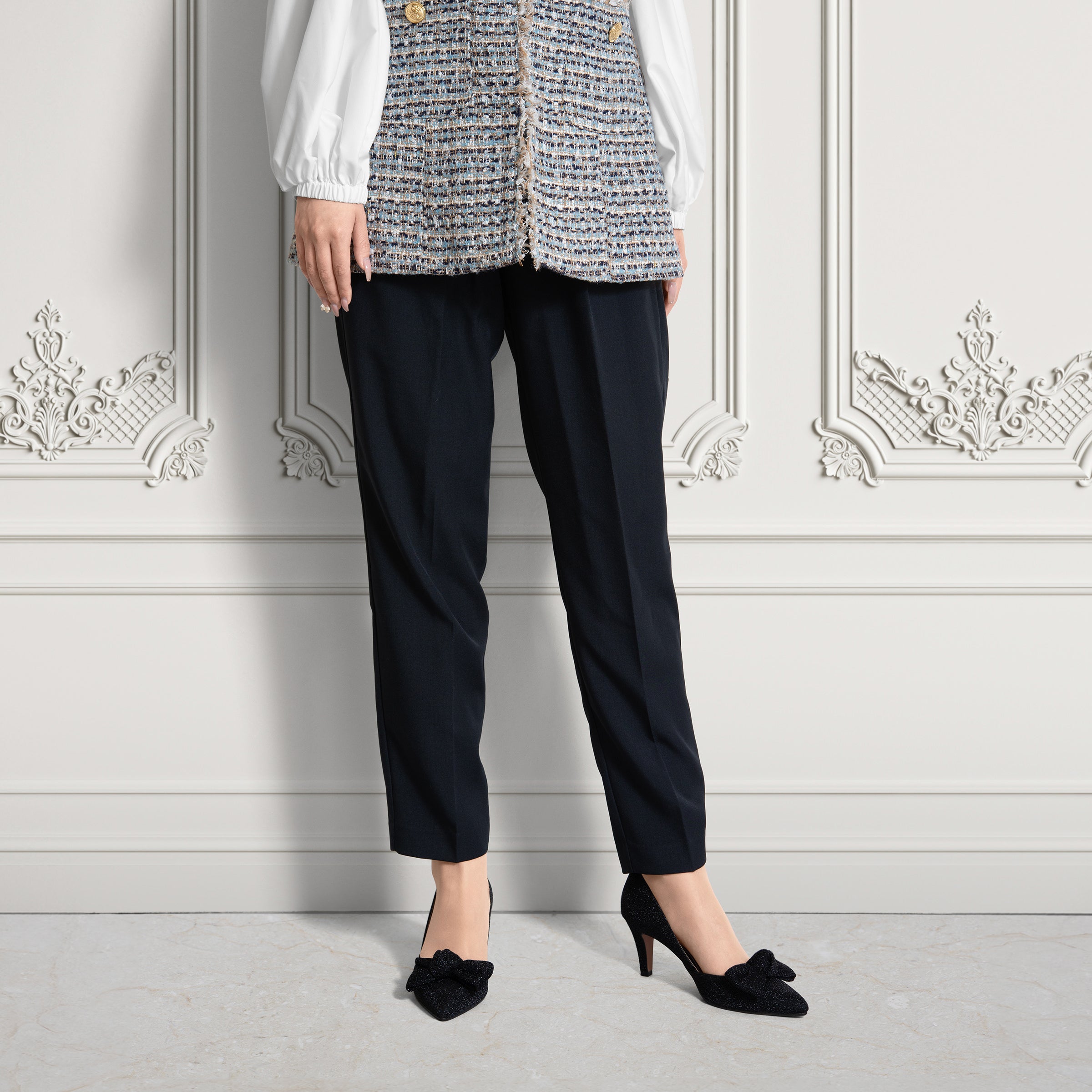 20%OFF：OC：リボン＆アンクルストラップ 2Way パンプス（m72022