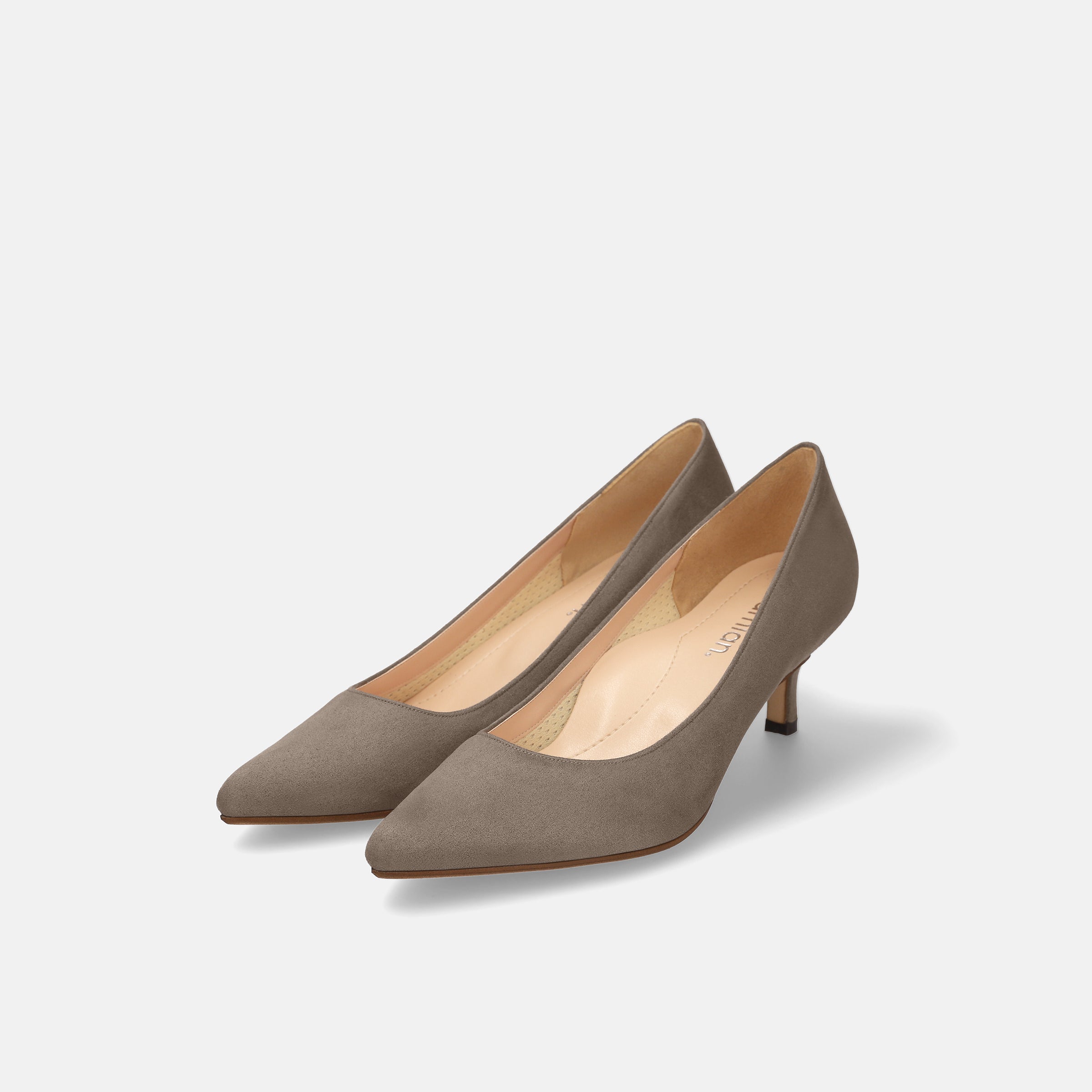 値下げ【美品】PELLICOスエードパンプスチャコールグレー21.5cm PELLICO | アネッリソレッラ スウェード パンプス 3.5cm TAUPE