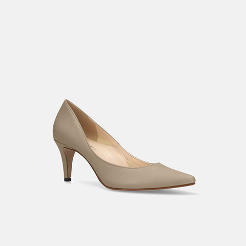 2026SS：iCoN COLORS：ポインテッドトゥ パンプス（C76533）グレージュ