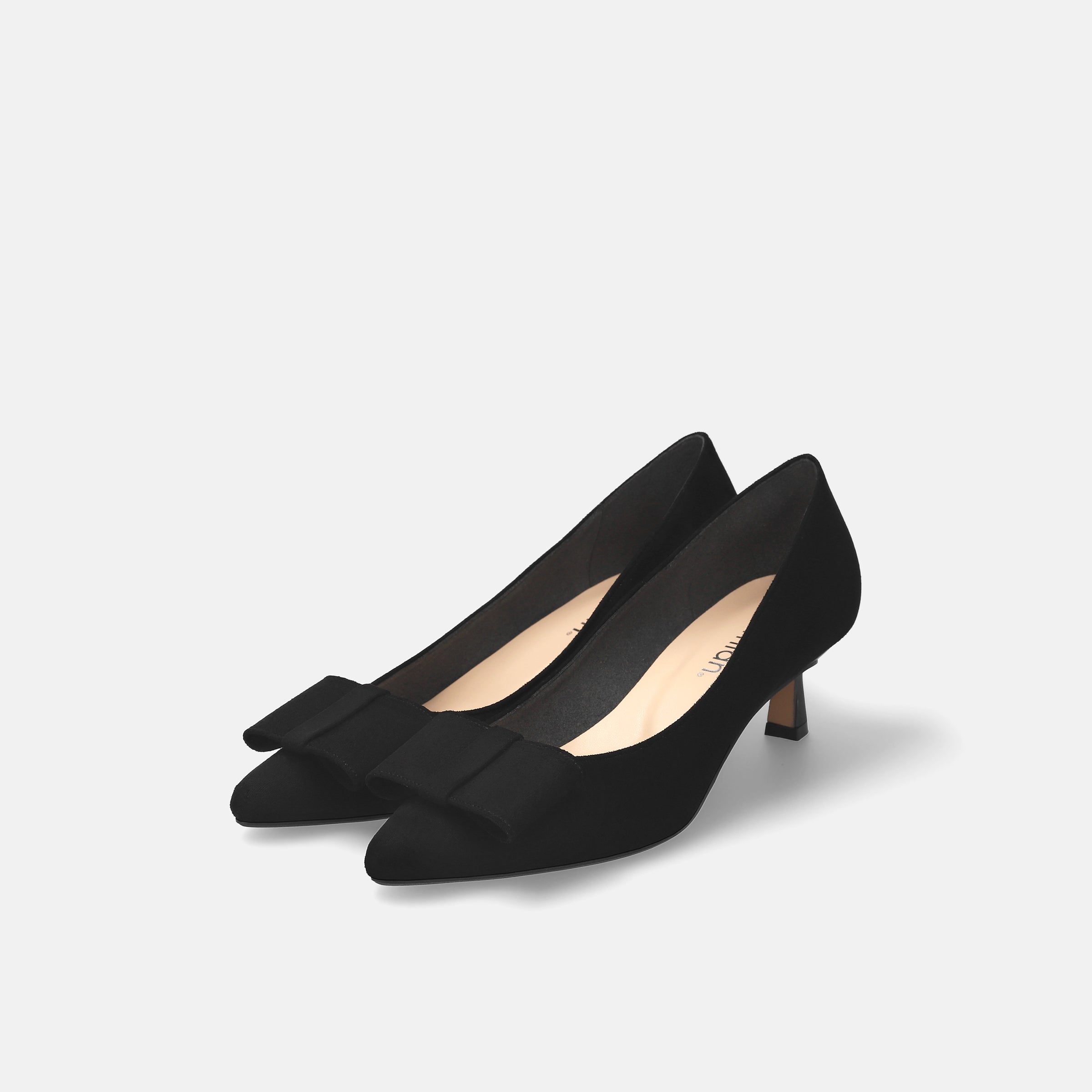 アレミス ブラックパンプス リボン付き BONLECILL noir バレエシューズ パンプス 「BONLECILL noir