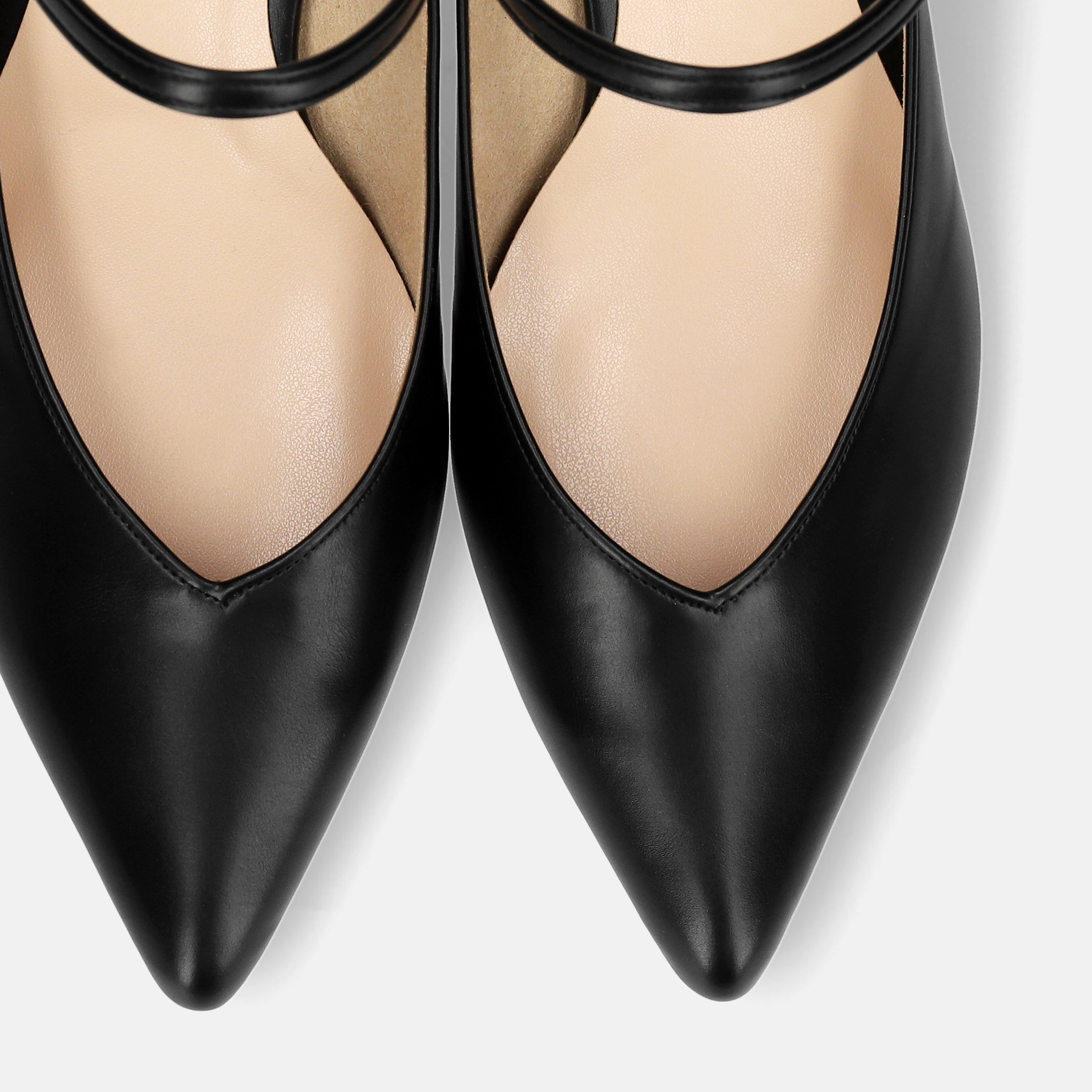 15%OFF：2024SS：甲ストラップ付き ミュールスタイル パンプス（m55216