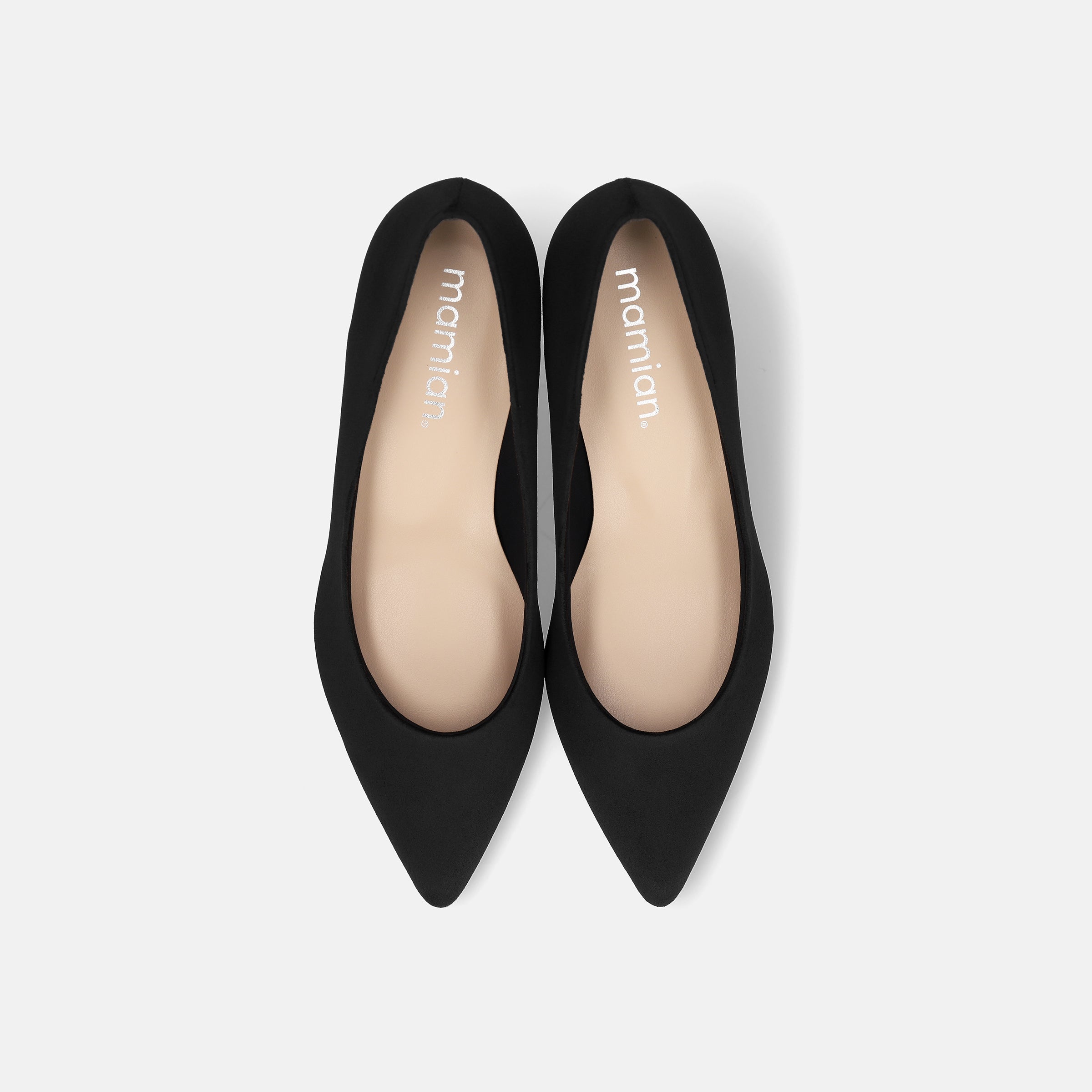 15%OFF：2025AW：ポインテッドトゥ スエードパンプス（m55225