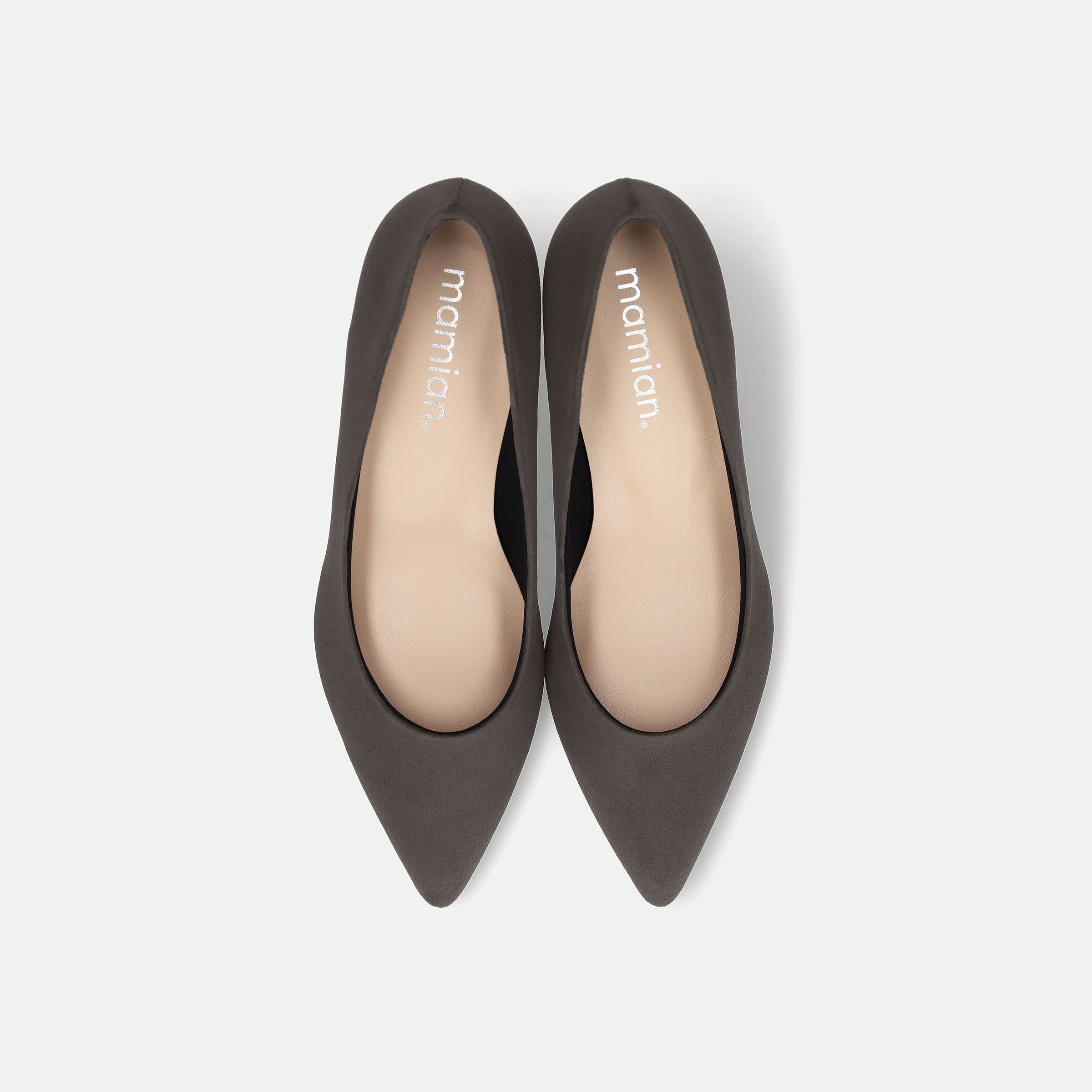 15%OFF：2025AW：ポインテッドトゥ スエードパンプス（m55225