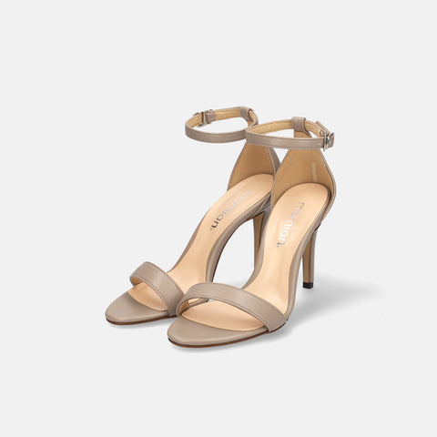 2026SS：ハイヒール ライン サンダル（3570）グレージュ