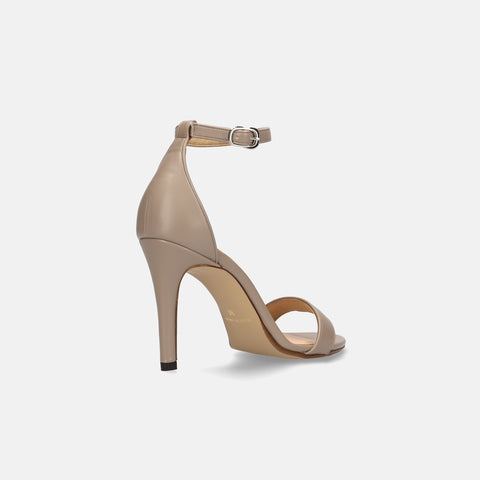 2026SS：ハイヒール ライン サンダル（3570）グレージュ