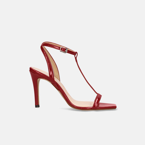 予約：2026SS：Tストラップ サンダル（3588）レッドE