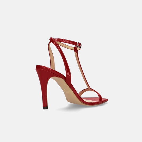 予約：2026SS：Tストラップ サンダル（3588）レッドE