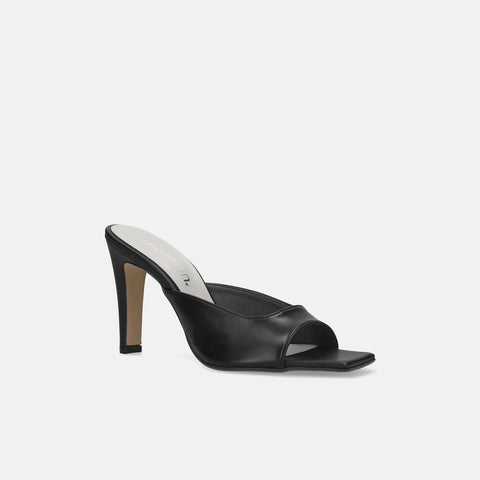 予約：2026SS：スクエアトゥ シンプル ミュール（m96104）ブラック