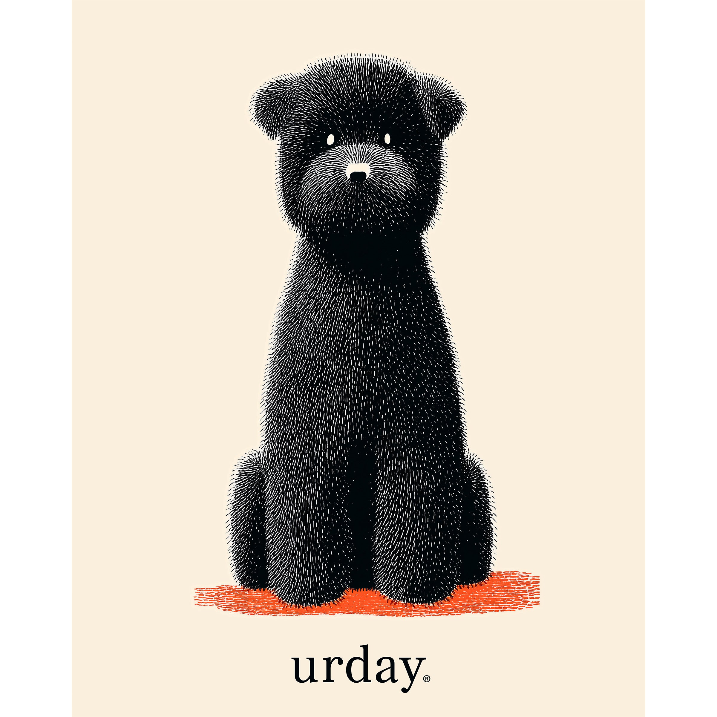 予約：urday【dog】アートワークスウェットプルパーカ（u-a-spk-0001