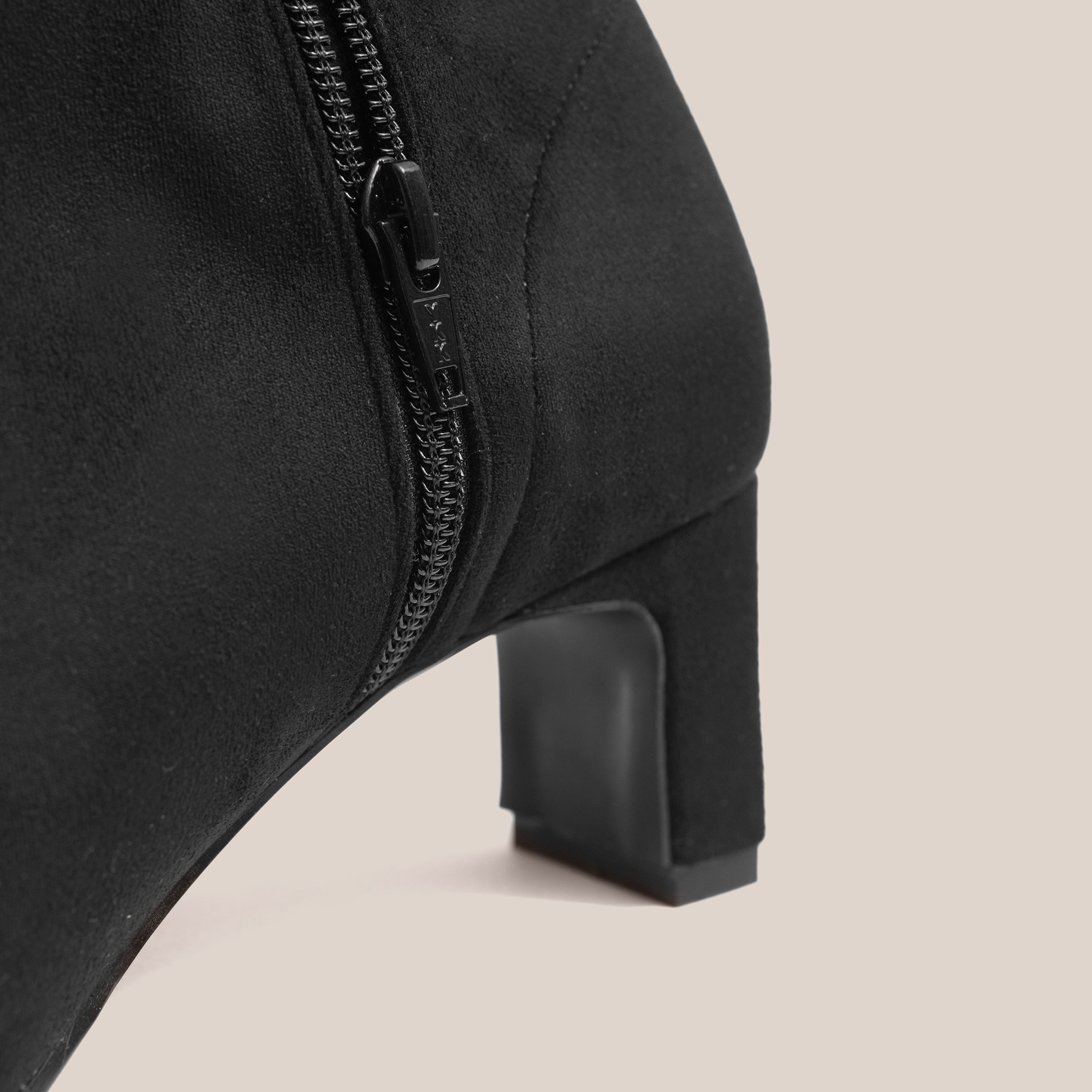 50%OFF：ワイドスクエアトゥ ストレッチブーツ（5309）ブラックS