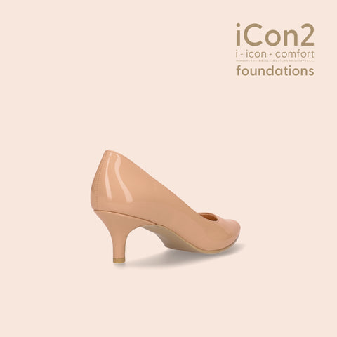 iCon2 Foundations 2023：ポインテッドトゥ パンプス（F5718）メルティコーラル/mamian（マミアン）