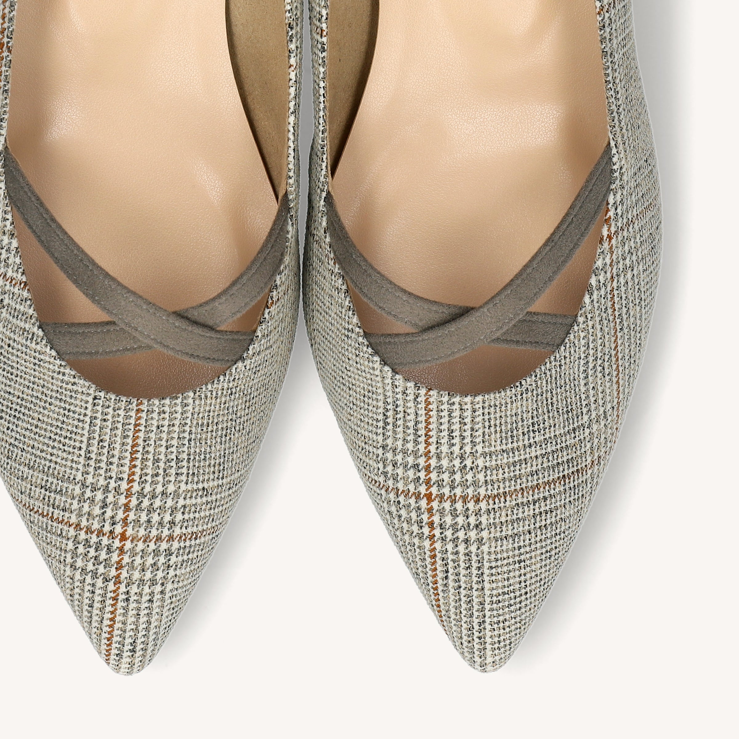 shin⭐︎LASHEVAN サイズM 3枚セット 50%OFF：クロスストラップデザイン パンプス（m30003）チェック