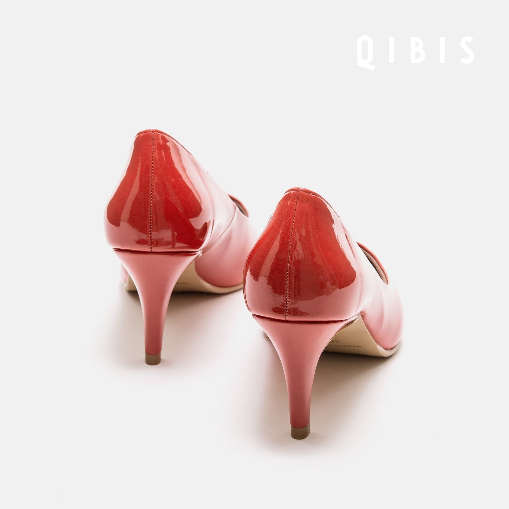 【バンビ】 50%OFF：QIBIS ONE：7cmヒール ポインテッドトゥ パンプス（QM7003