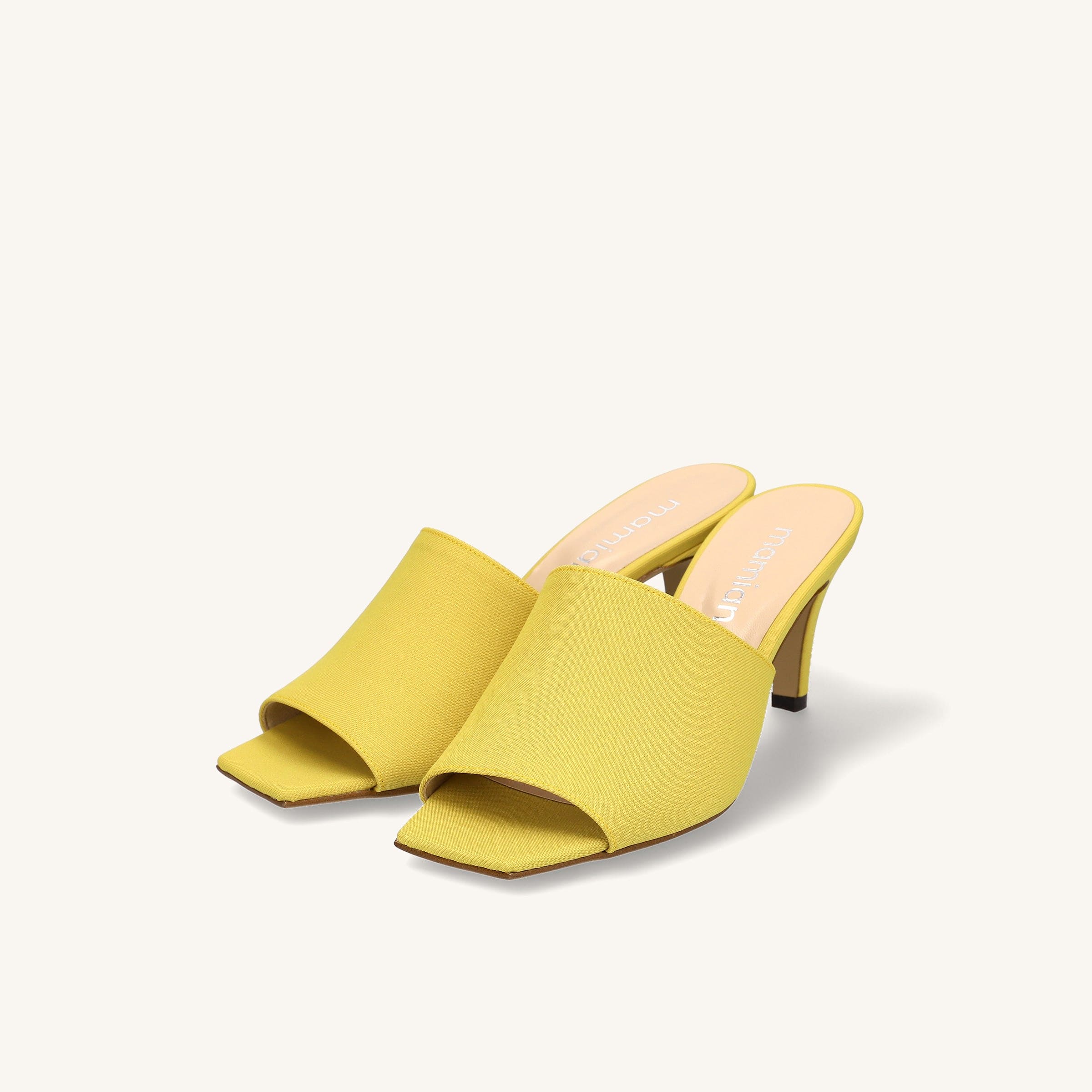 15%OFF：シンプル スタイル ミュール（733）イエロー – mamian